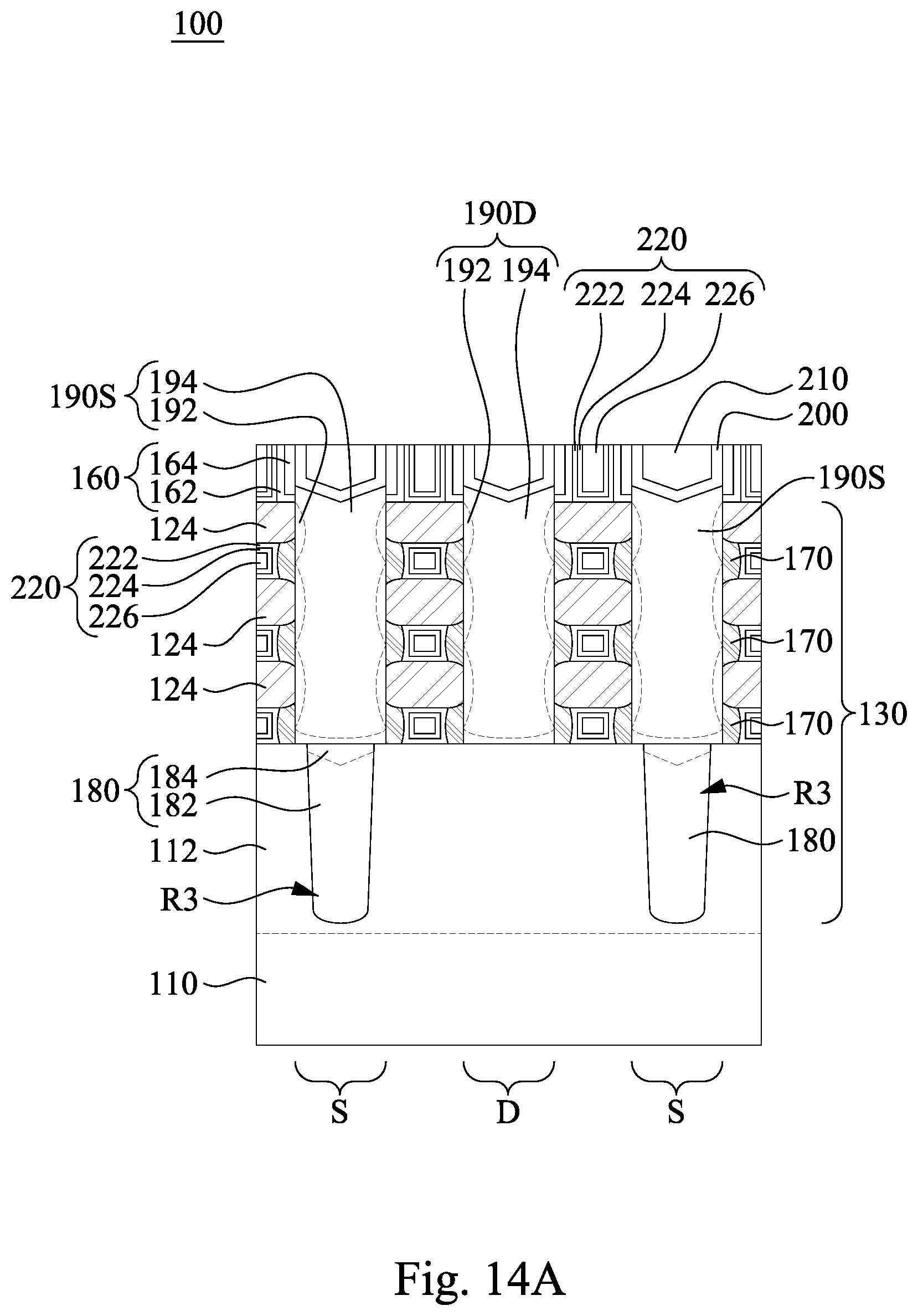 Patent US12308287 Figure 20 – Integrated circuit structure with backside dielectric layer having air gap