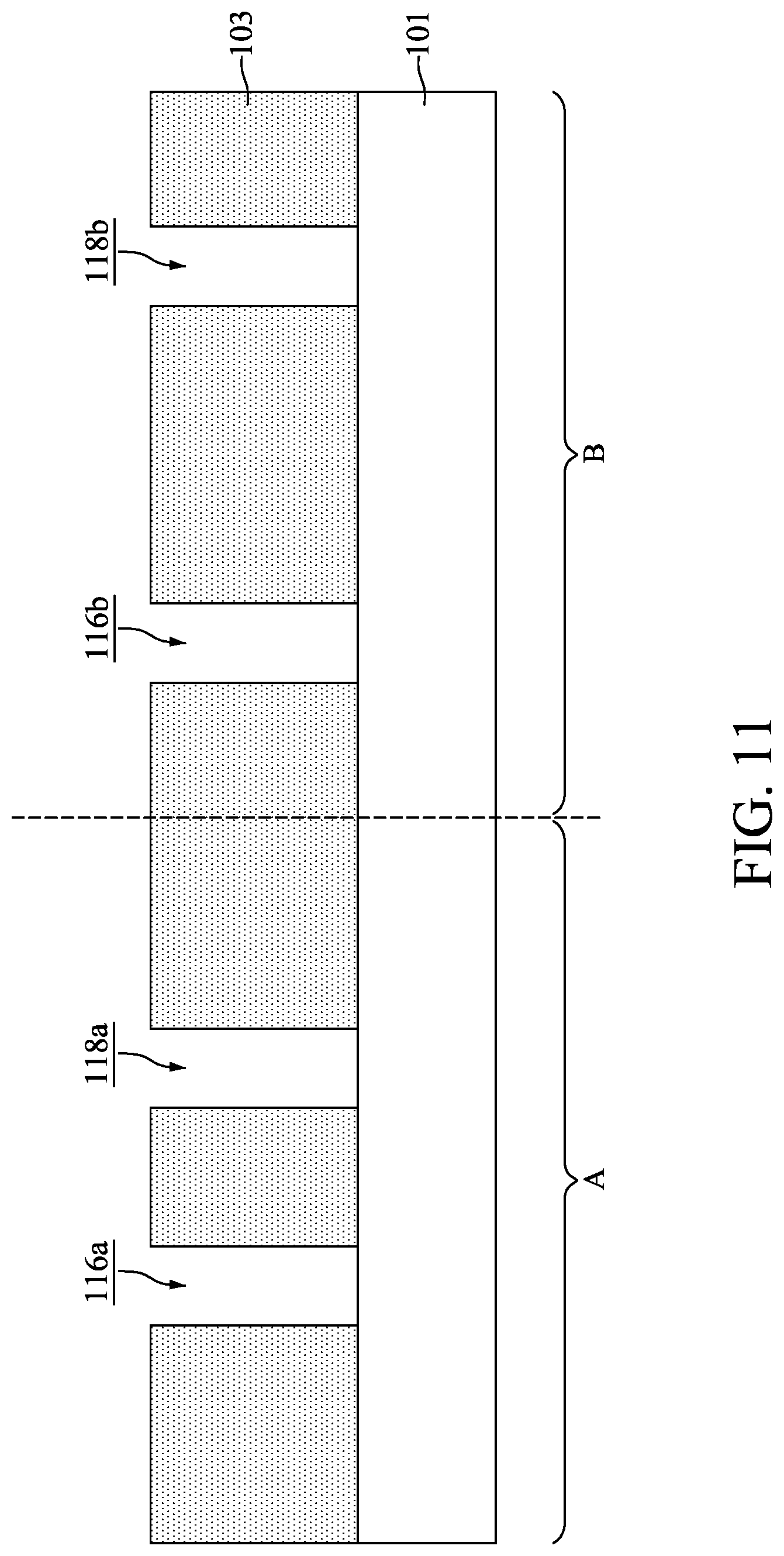 Patent US12308288 Figure 11 – Semiconductor device with composite conductive features and method for preparing the same