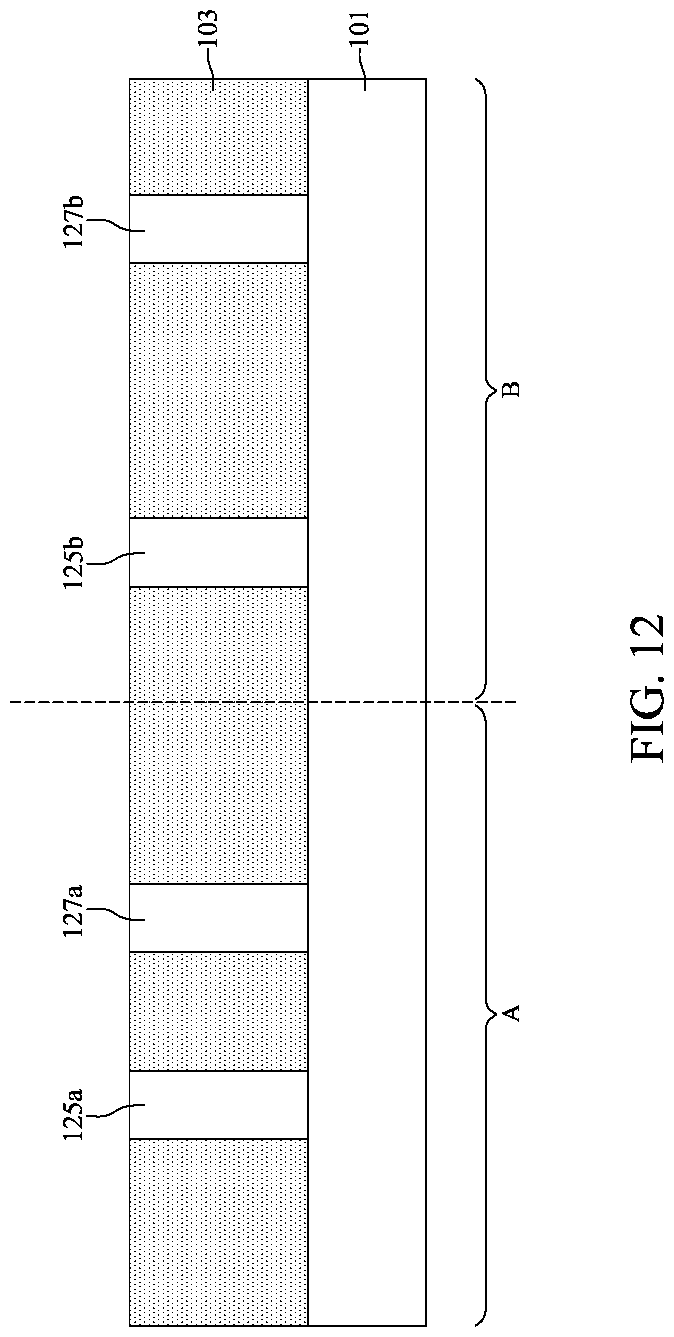 Patent US12308288 Figure 12 – Semiconductor device with composite conductive features and method for preparing the same