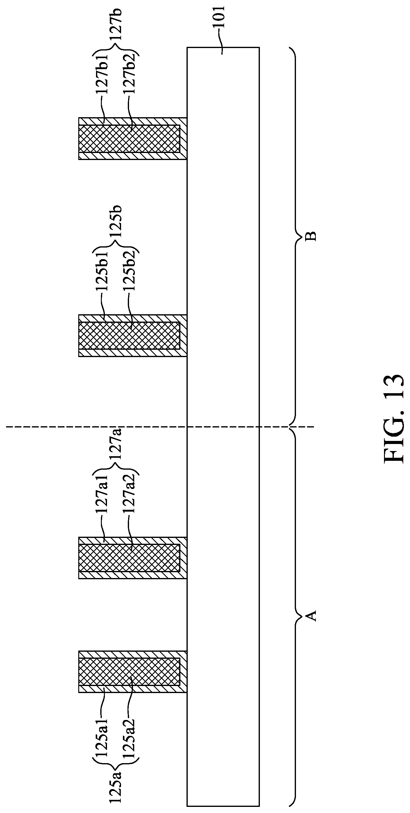Patent US12308288 Figure 13 – Semiconductor device with composite conductive features and method for preparing the same