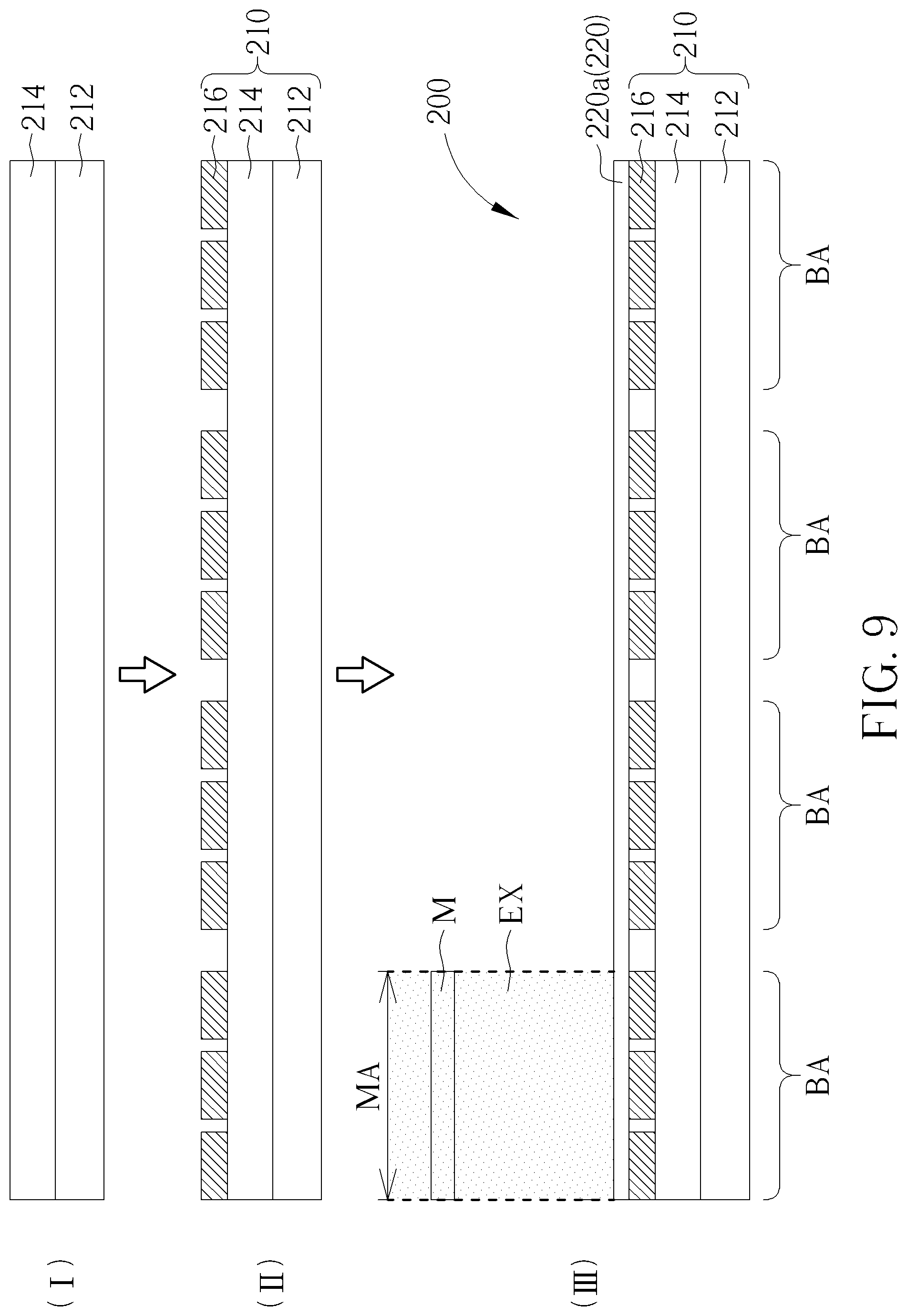 Patent US12308289 Figure 11 – Method for manufacturing an electronic device