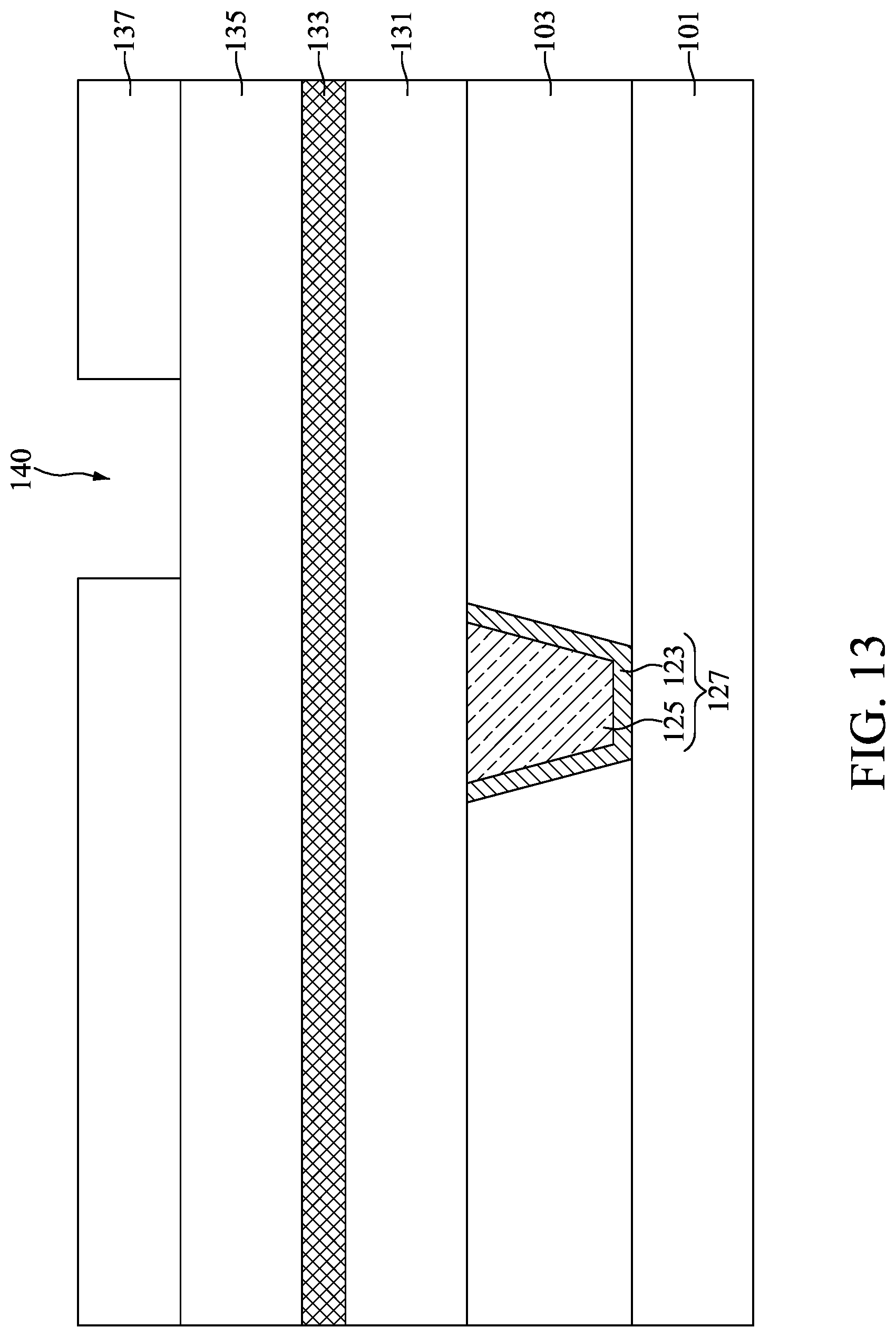 Patent US12308290 Figure 13 – Method for preparing semiconductor device structure with fluorine-catching layer