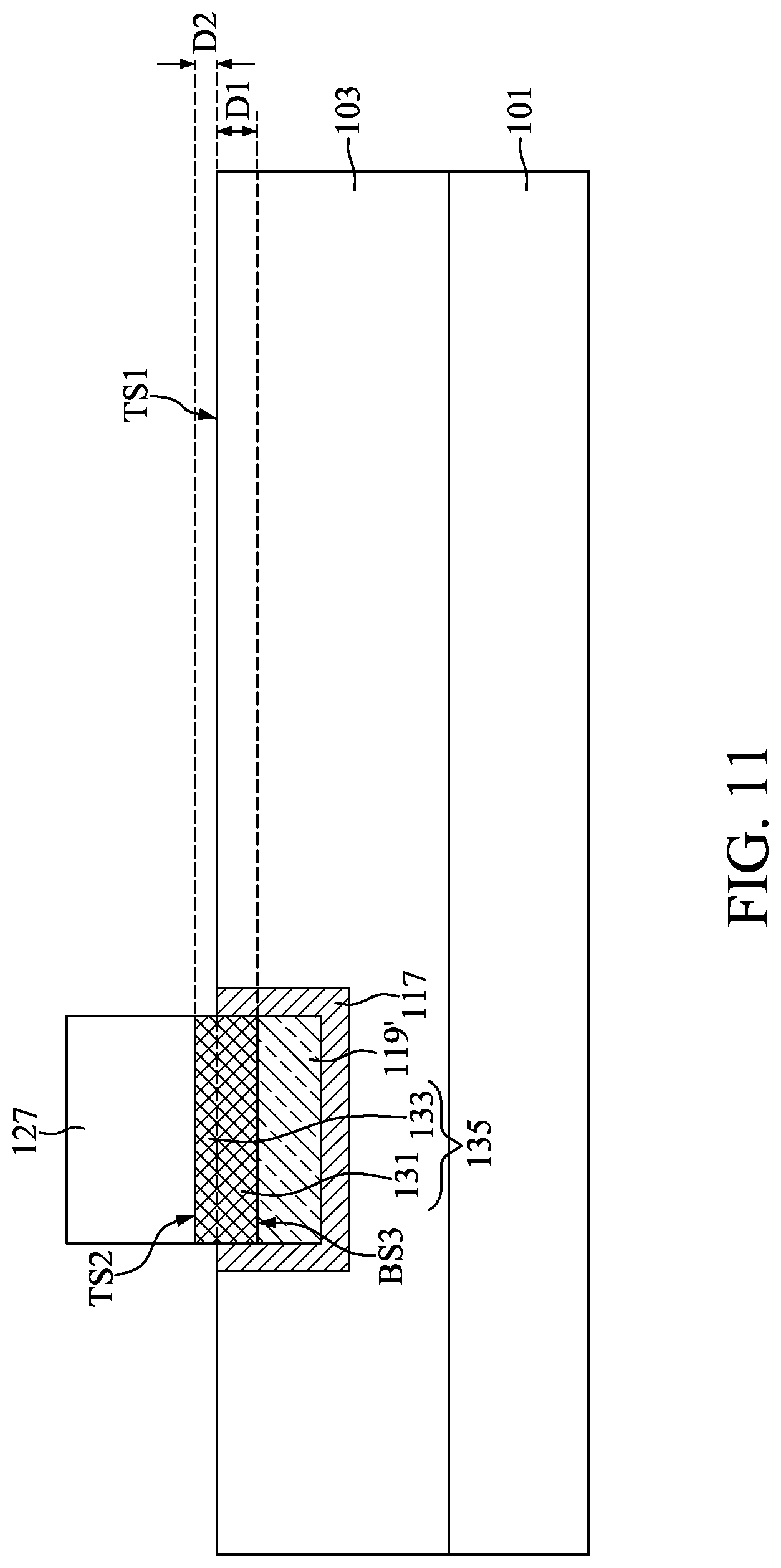 Patent US12308291 Figure 11 – Method for preparing semiconductor device structure with barrier portion