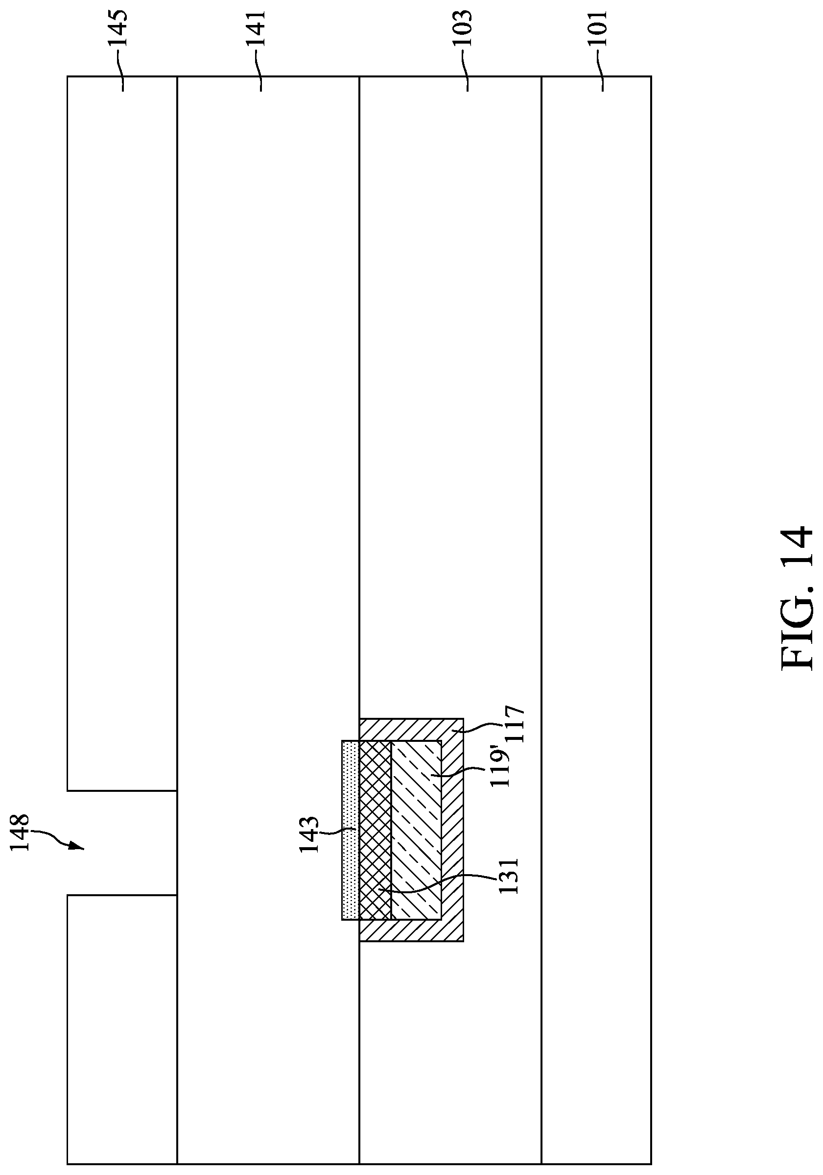 Patent US12308291 Figure 14 – Method for preparing semiconductor device structure with barrier portion