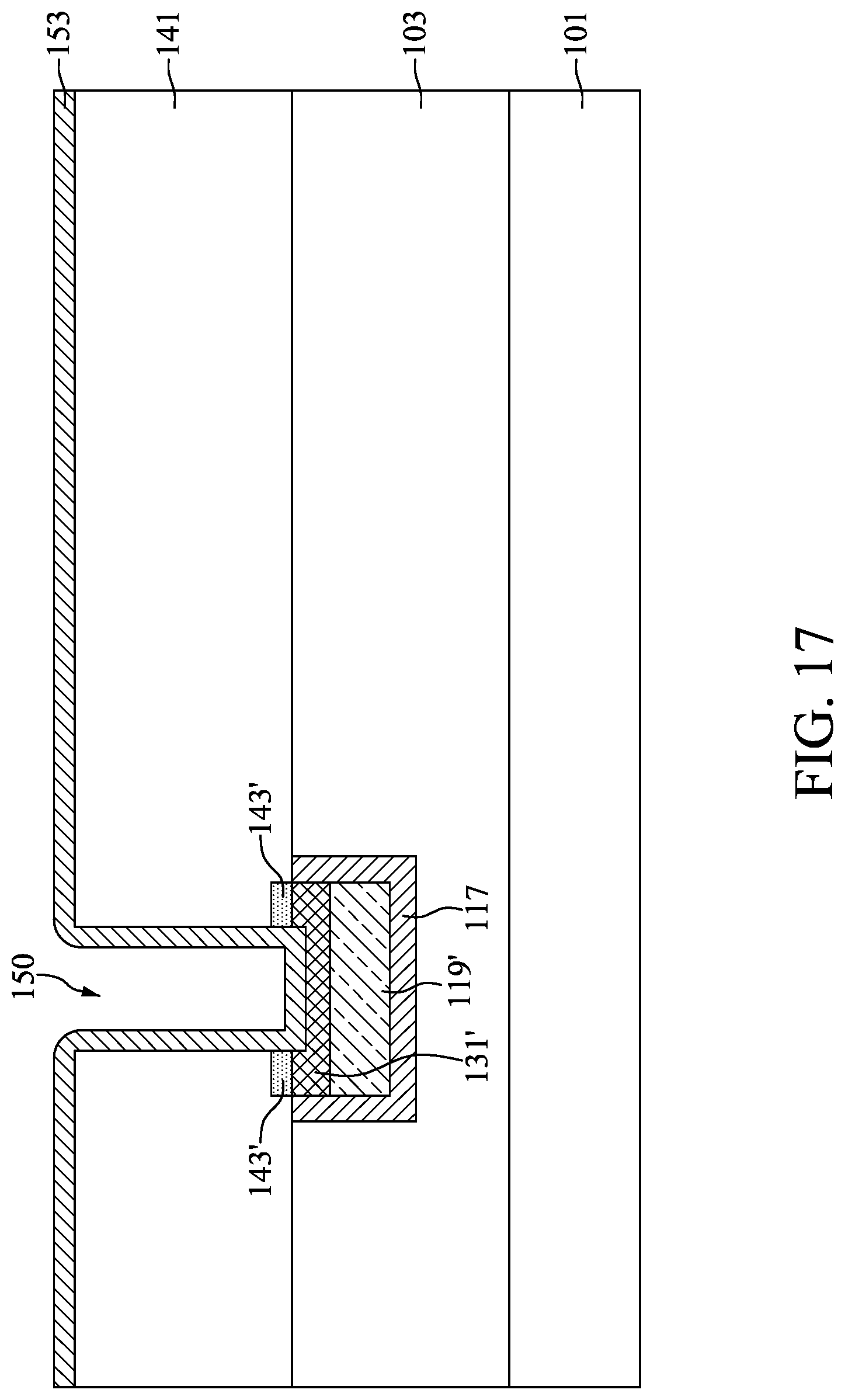 Patent US12308291 Figure 17 – Method for preparing semiconductor device structure with barrier portion