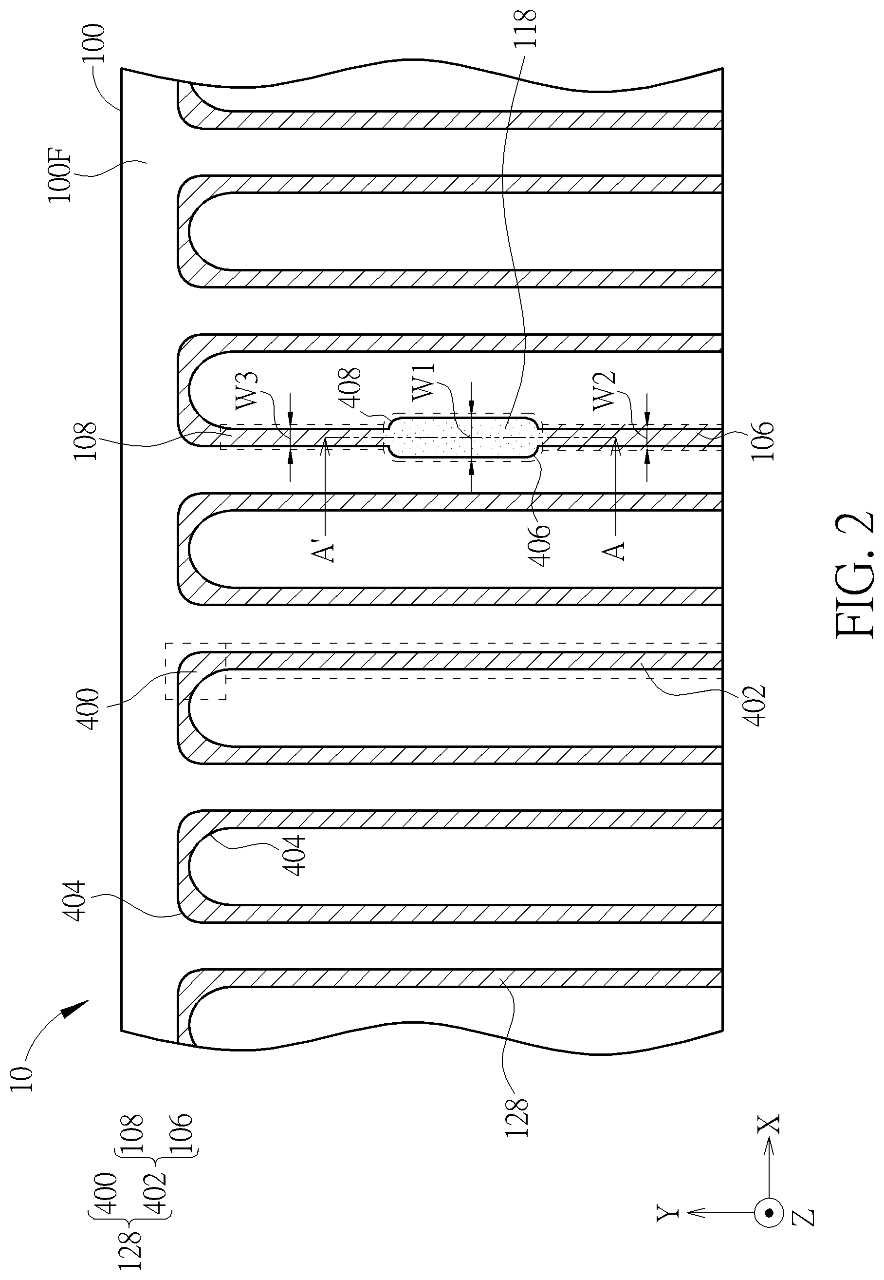 Patent US12308296 Figure 2 – Electronic device and manufacturing method thereof