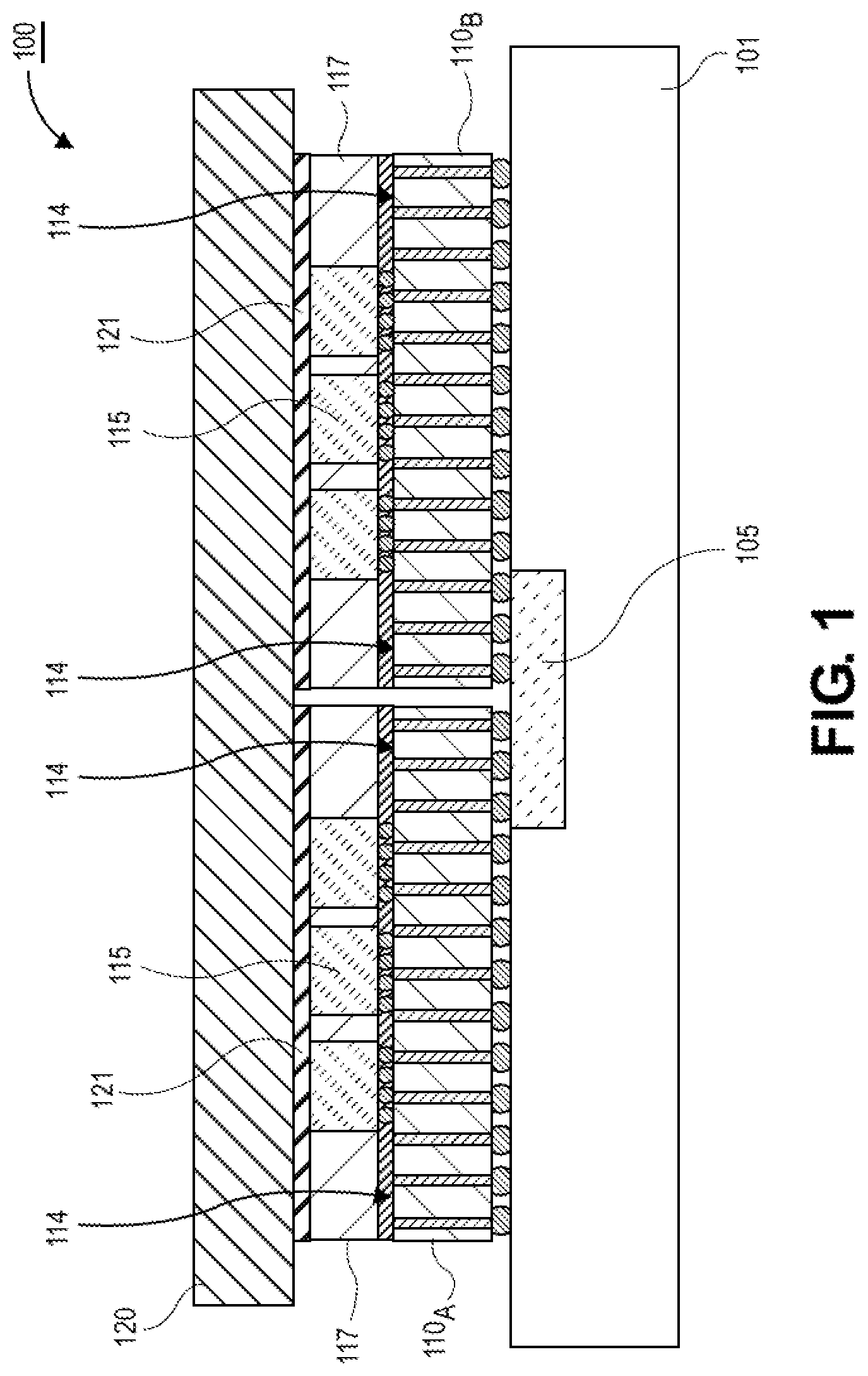 Patent US12308299 Figure 1 – TEC-embedded dummy die to cool the bottom die edge hotspot