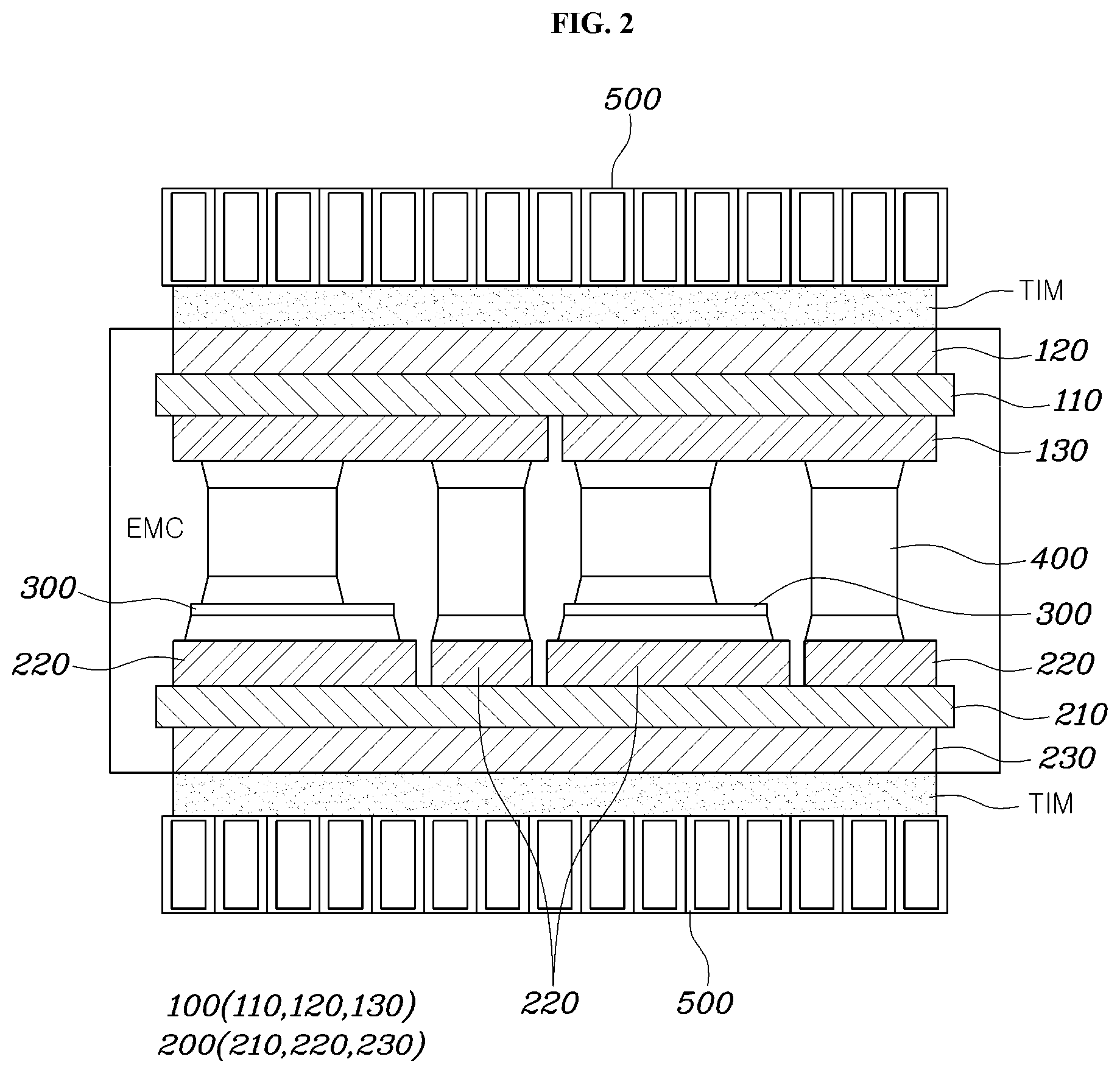 Patent US12308300 Figure 2 – Double-sided cooling type power module