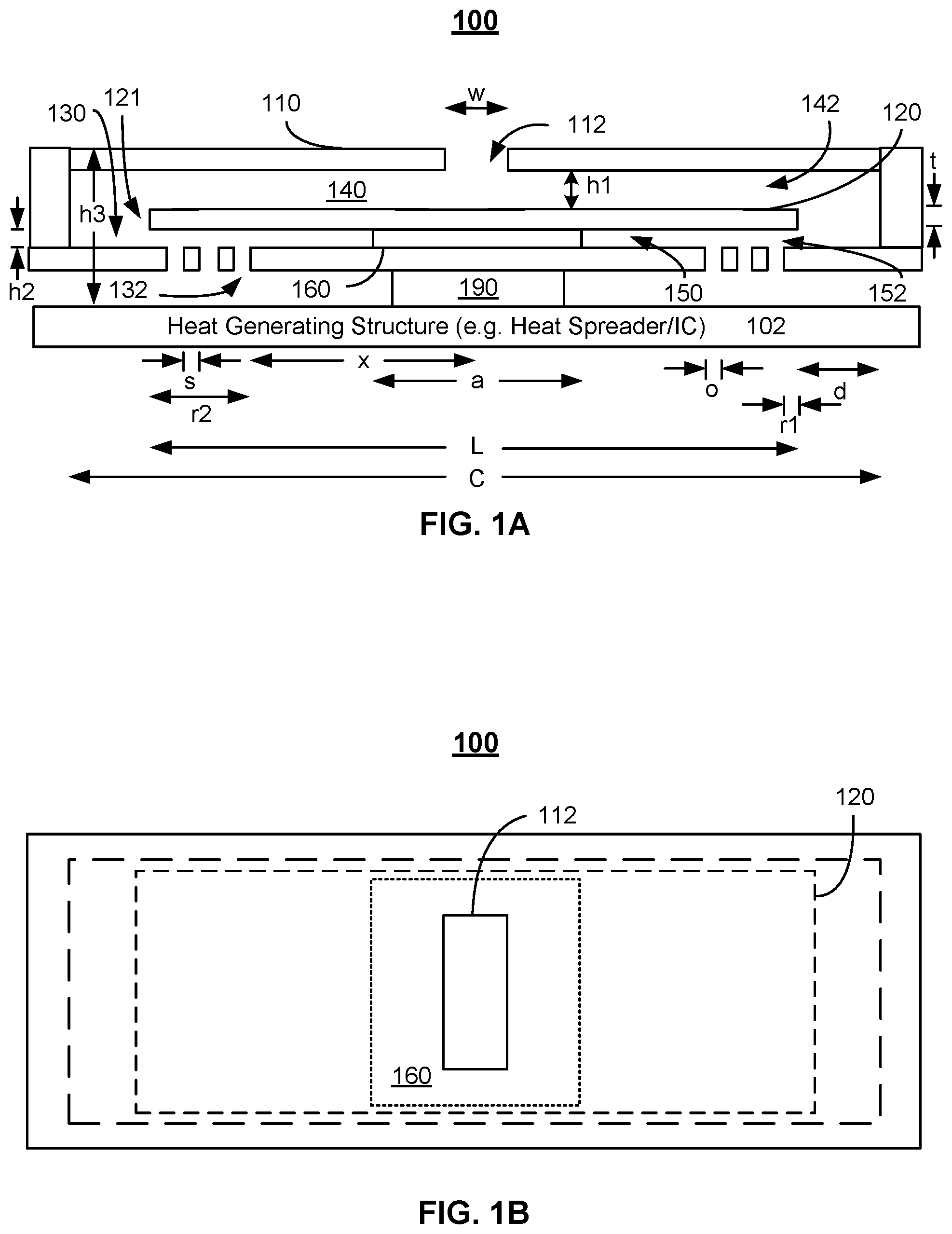 Patent US12308302 Figure 1 – Anchor and cavity configuration for MEMS-based cooling systems