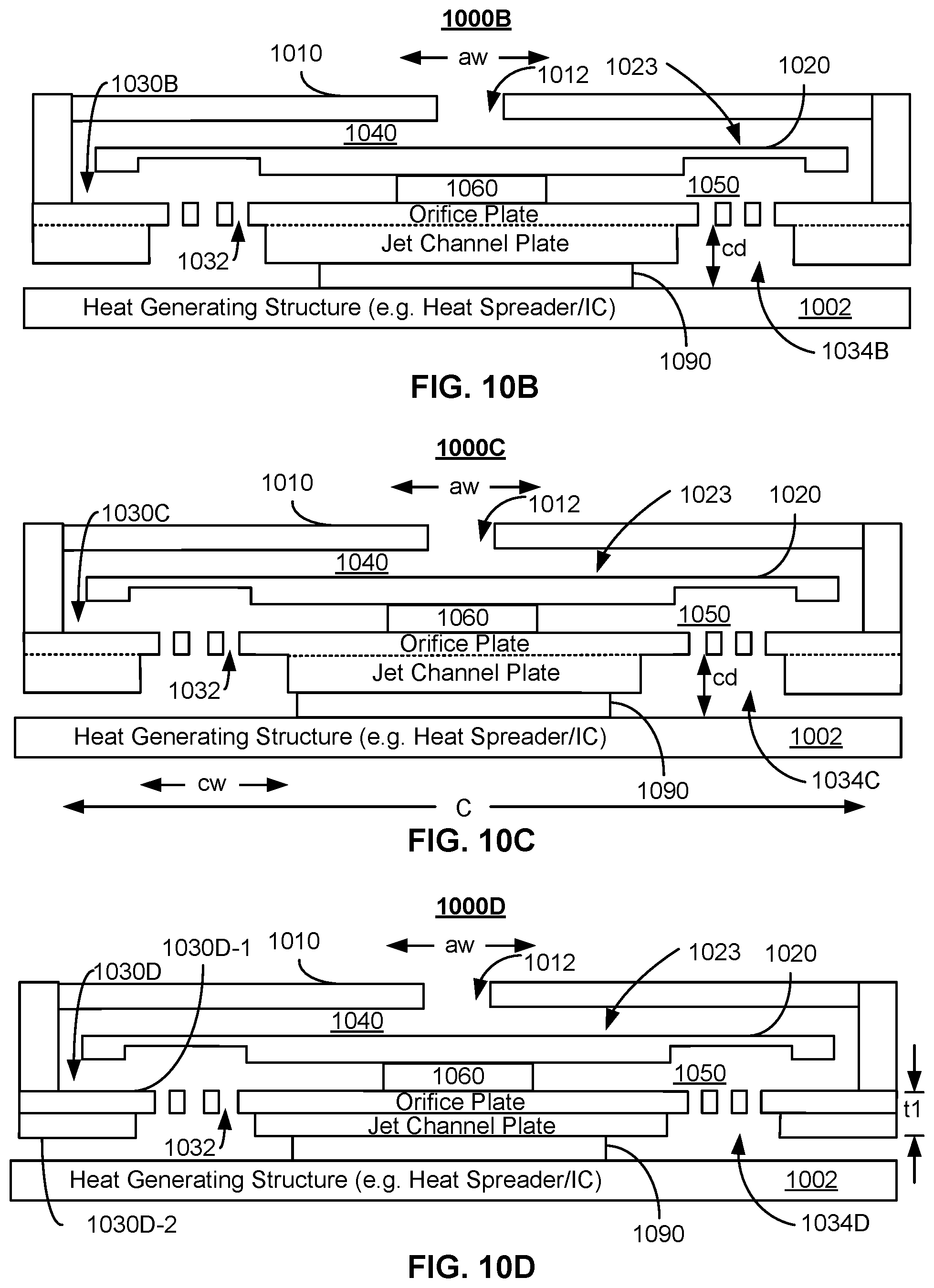 Patent US12308302 Figure 9 – Anchor and cavity configuration for MEMS-based cooling systems