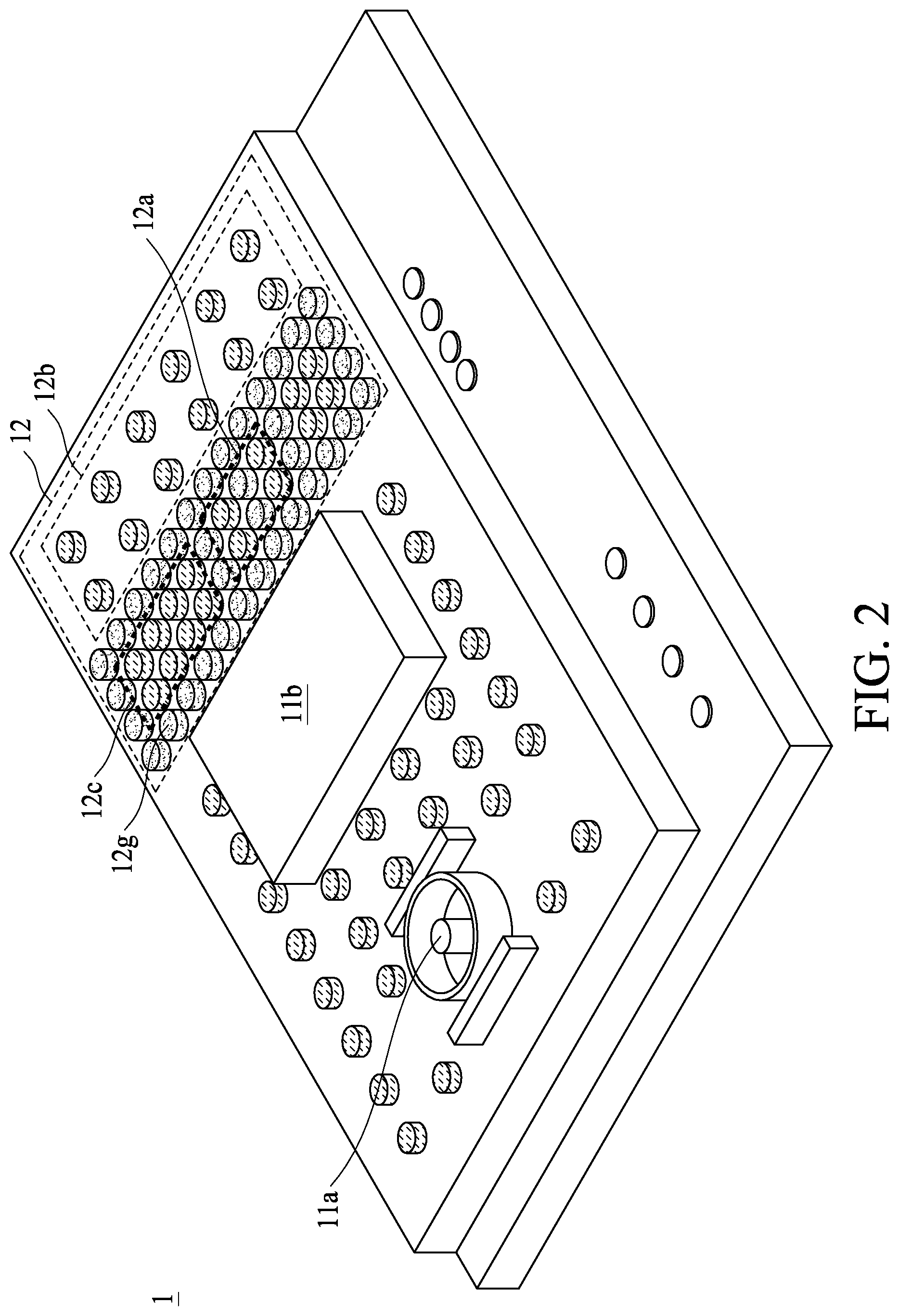 Patent US12308306 Figure 2 – Semiconductor device package and method of manufacturing the same