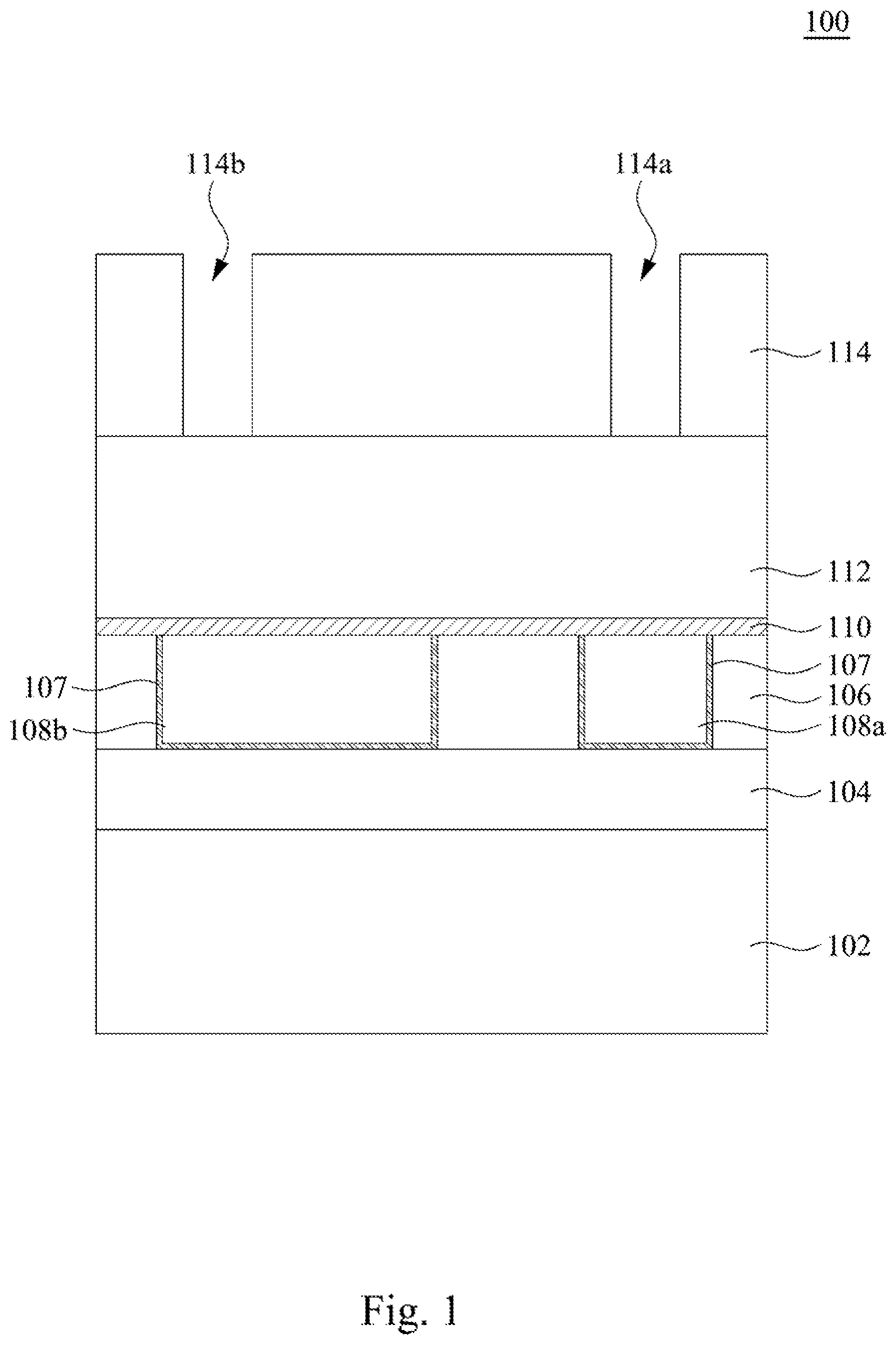 Patent US12308310 — Method for forming semiconductor interconnection structure against stress migration — Figure 1