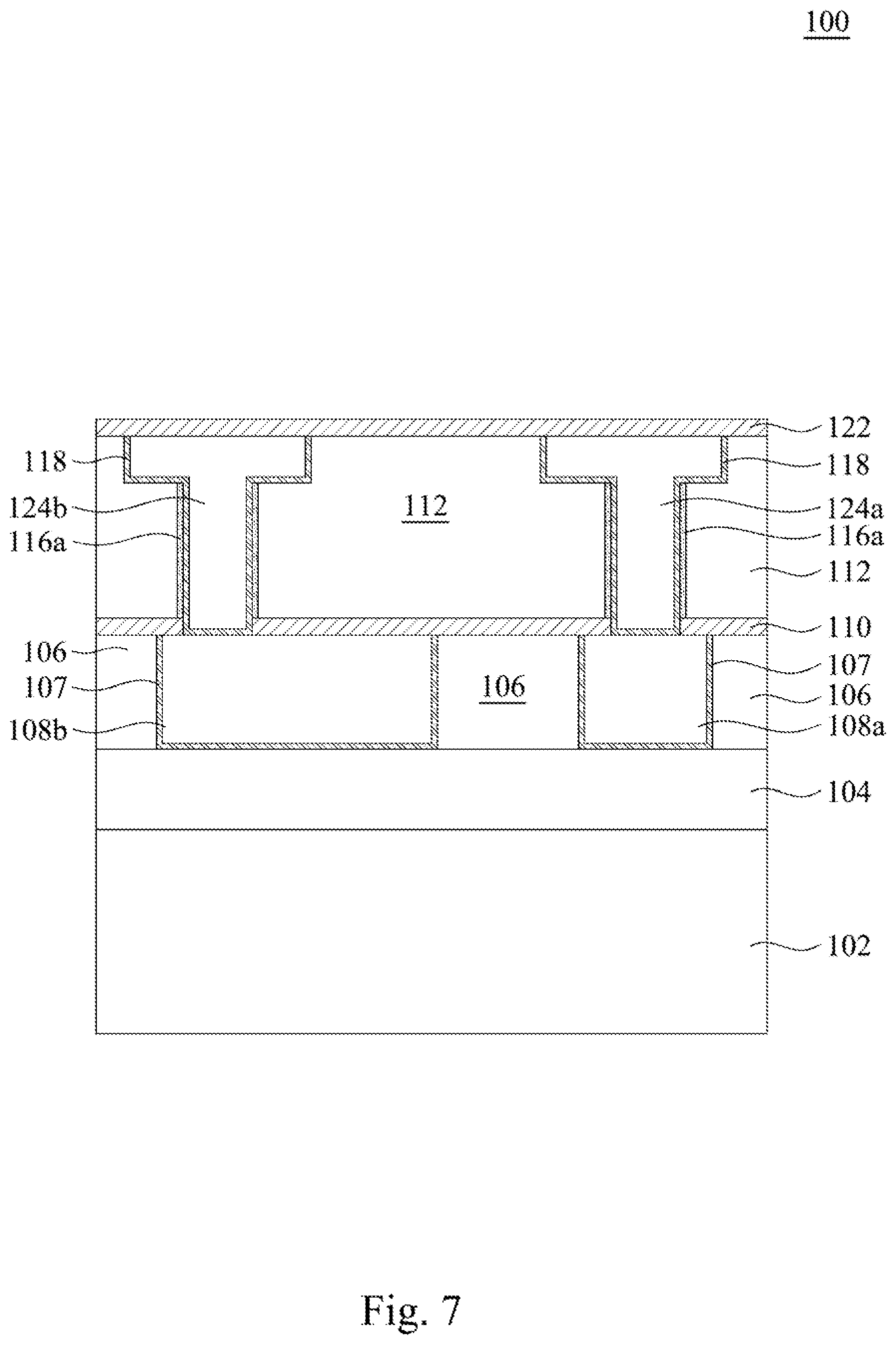 Patent US12308310 Figure 7 – Method for forming semiconductor interconnection structure against stress migration