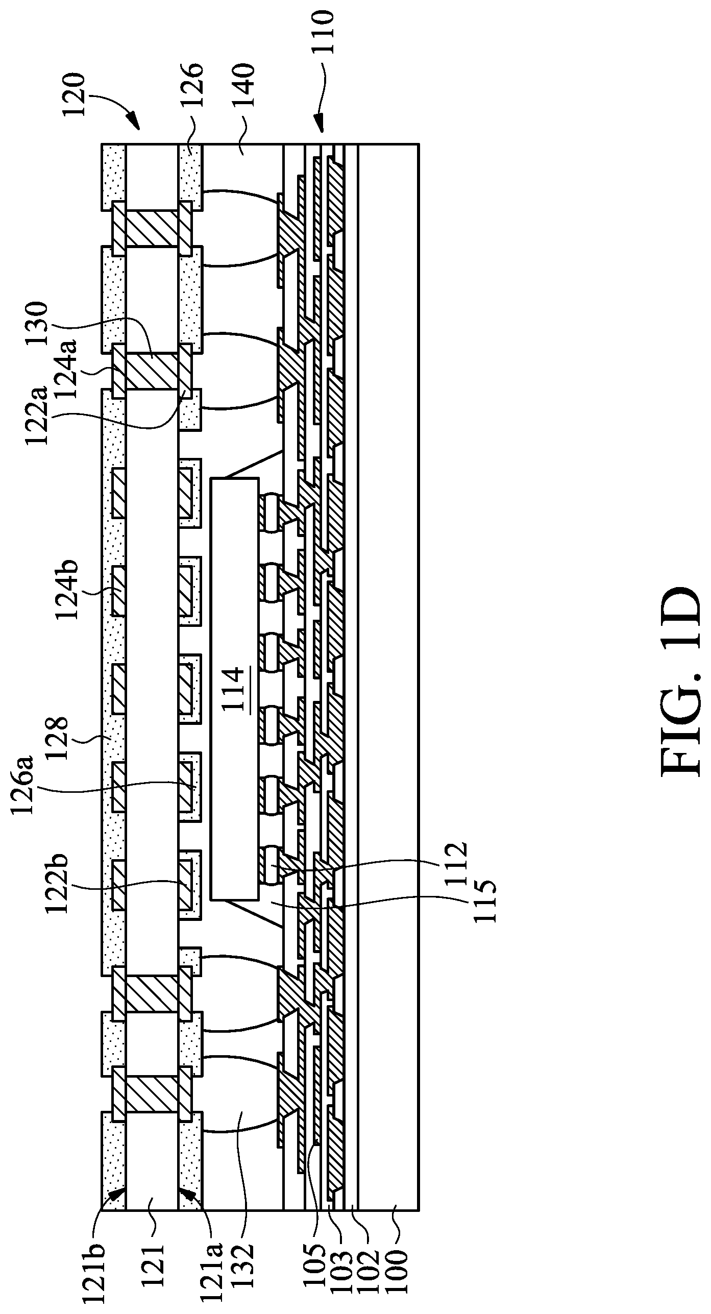 Patent US12308313 Figure 3 – Semiconductor package with improved interposer structure
