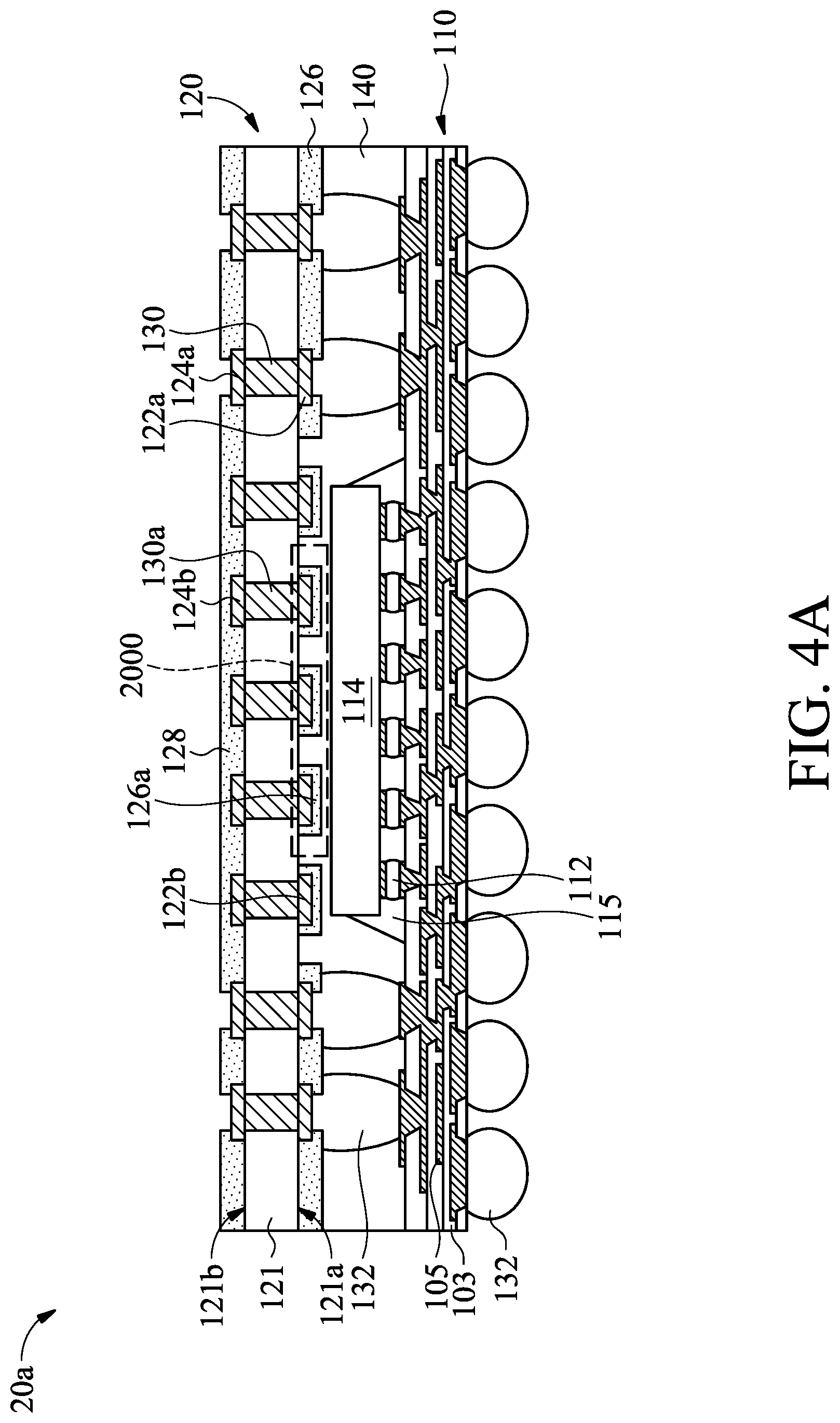 Patent US12308313 Figure 12 – Semiconductor package with improved interposer structure