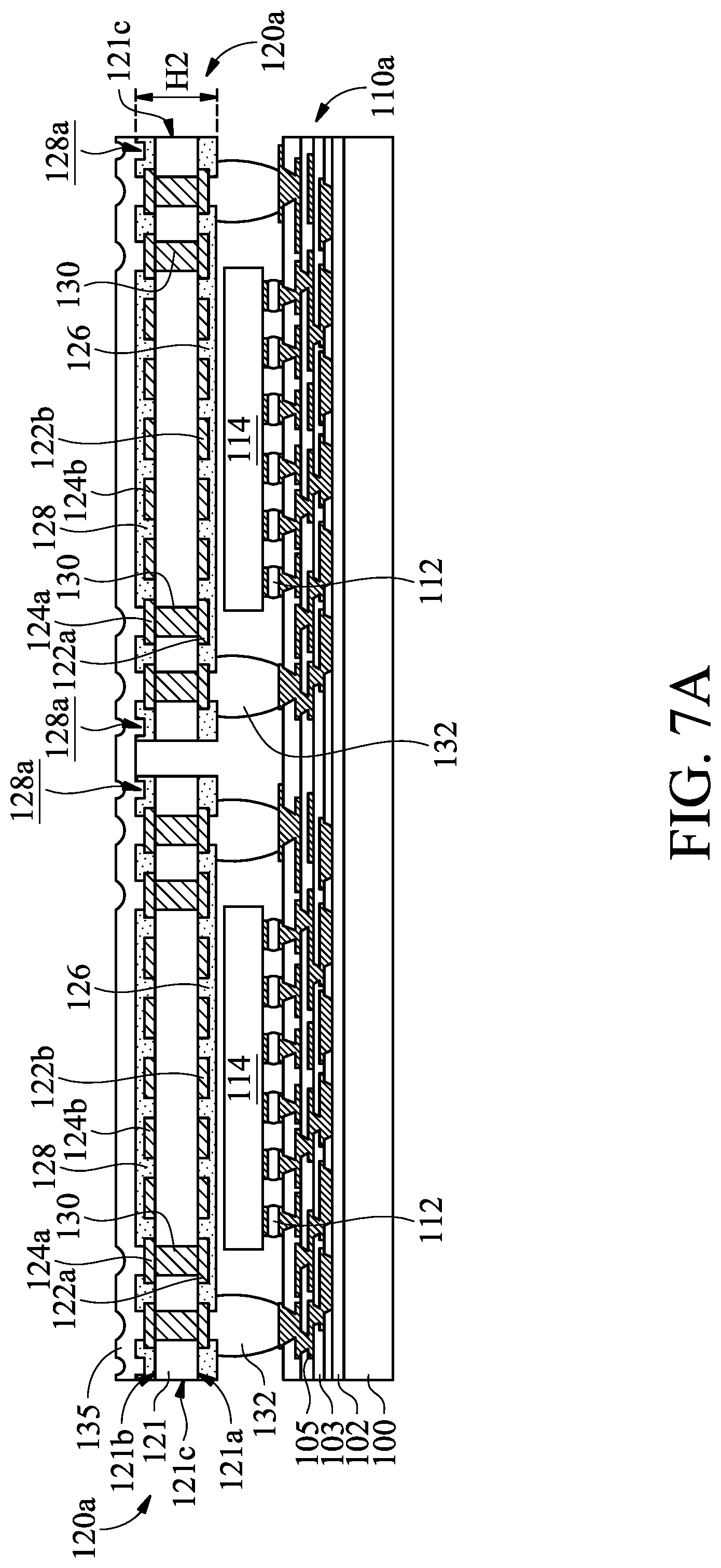 Patent US12308313 Figure 18 – Semiconductor package with improved interposer structure