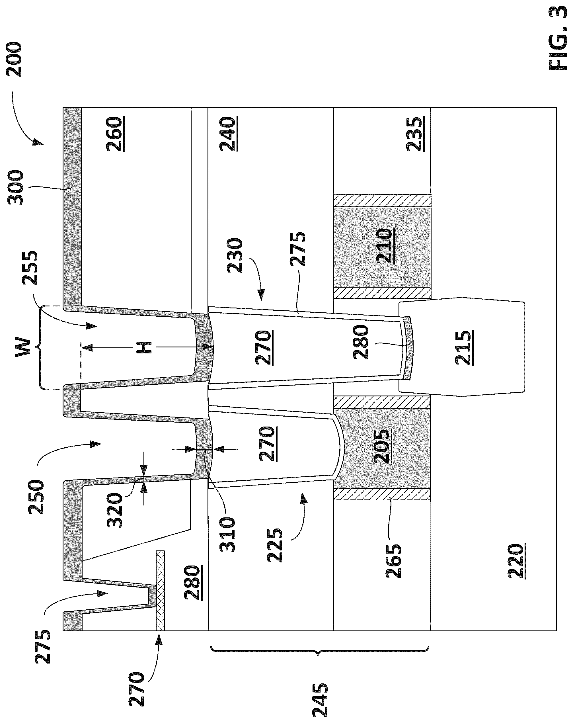 Patent US12308314 Figure 3 – Metal loss prevention in conductive structures