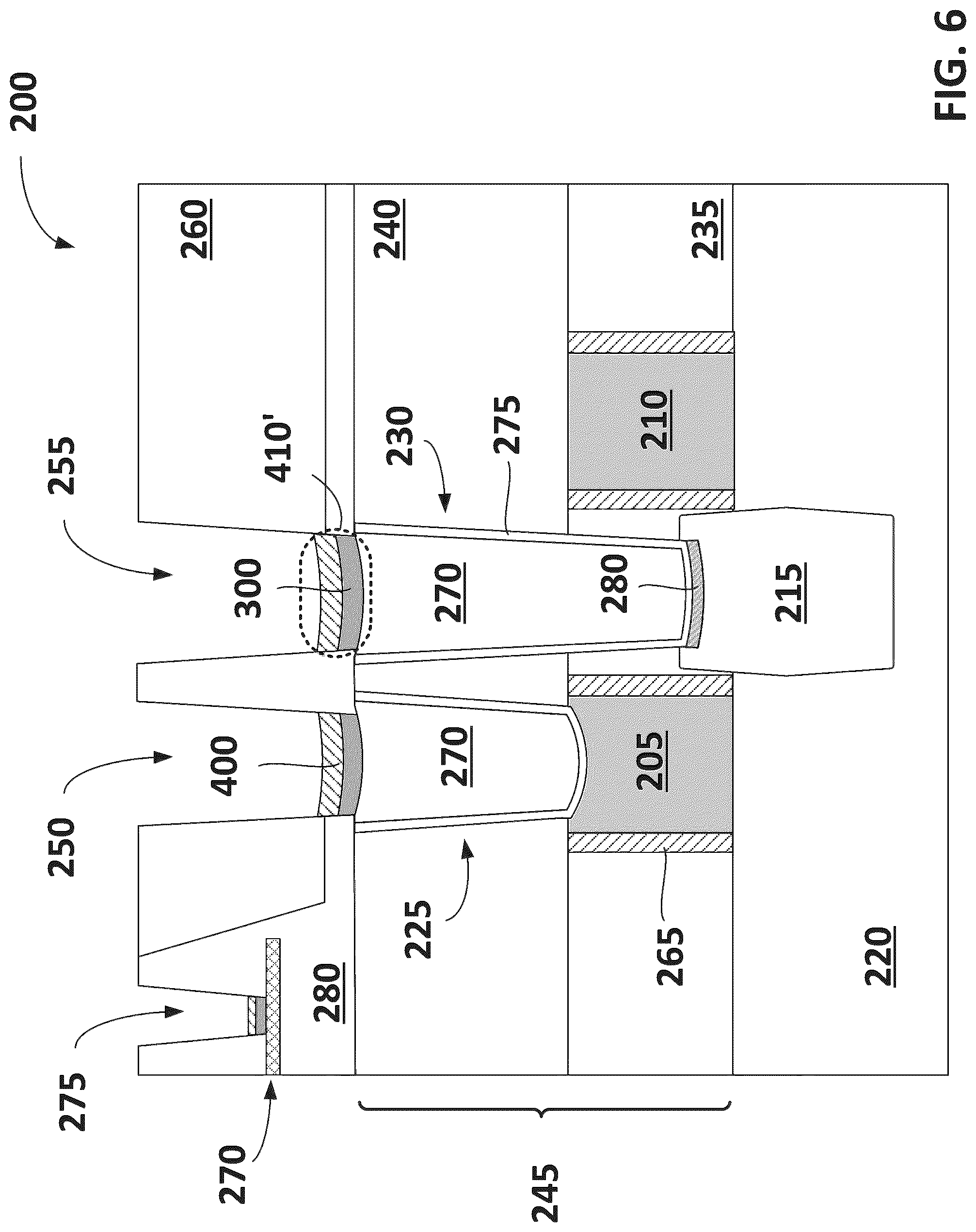 Patent US12308314 Figure 6 – Metal loss prevention in conductive structures