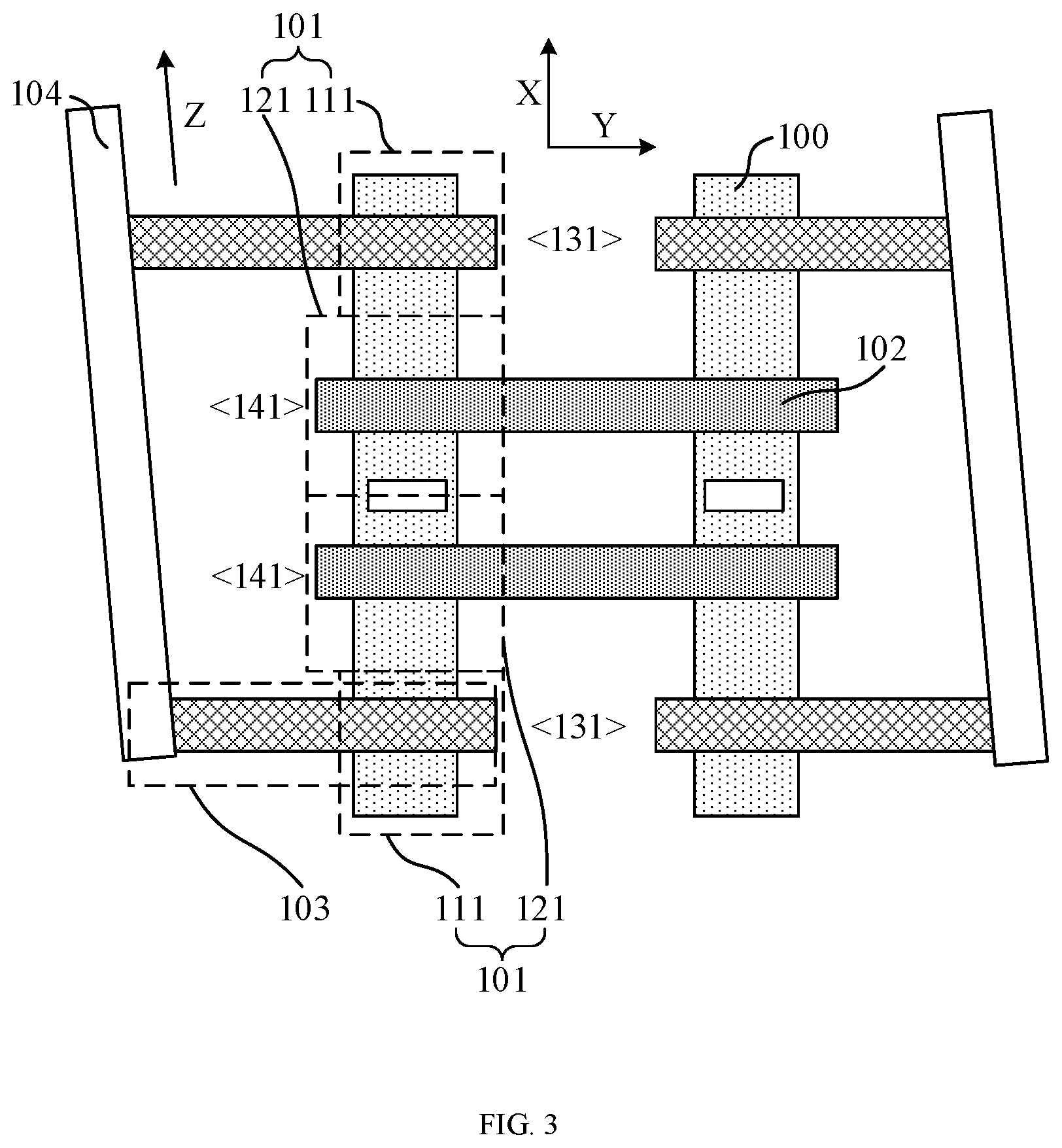 Patent US12308316 Figure 3 – Anti-fuse storage layout and circuit thereof, and anti-fuse memory and design method thereof