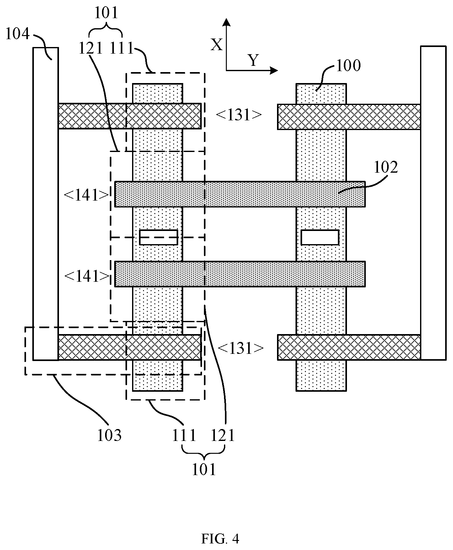 Patent US12308316 Figure 4 – Anti-fuse storage layout and circuit thereof, and anti-fuse memory and design method thereof