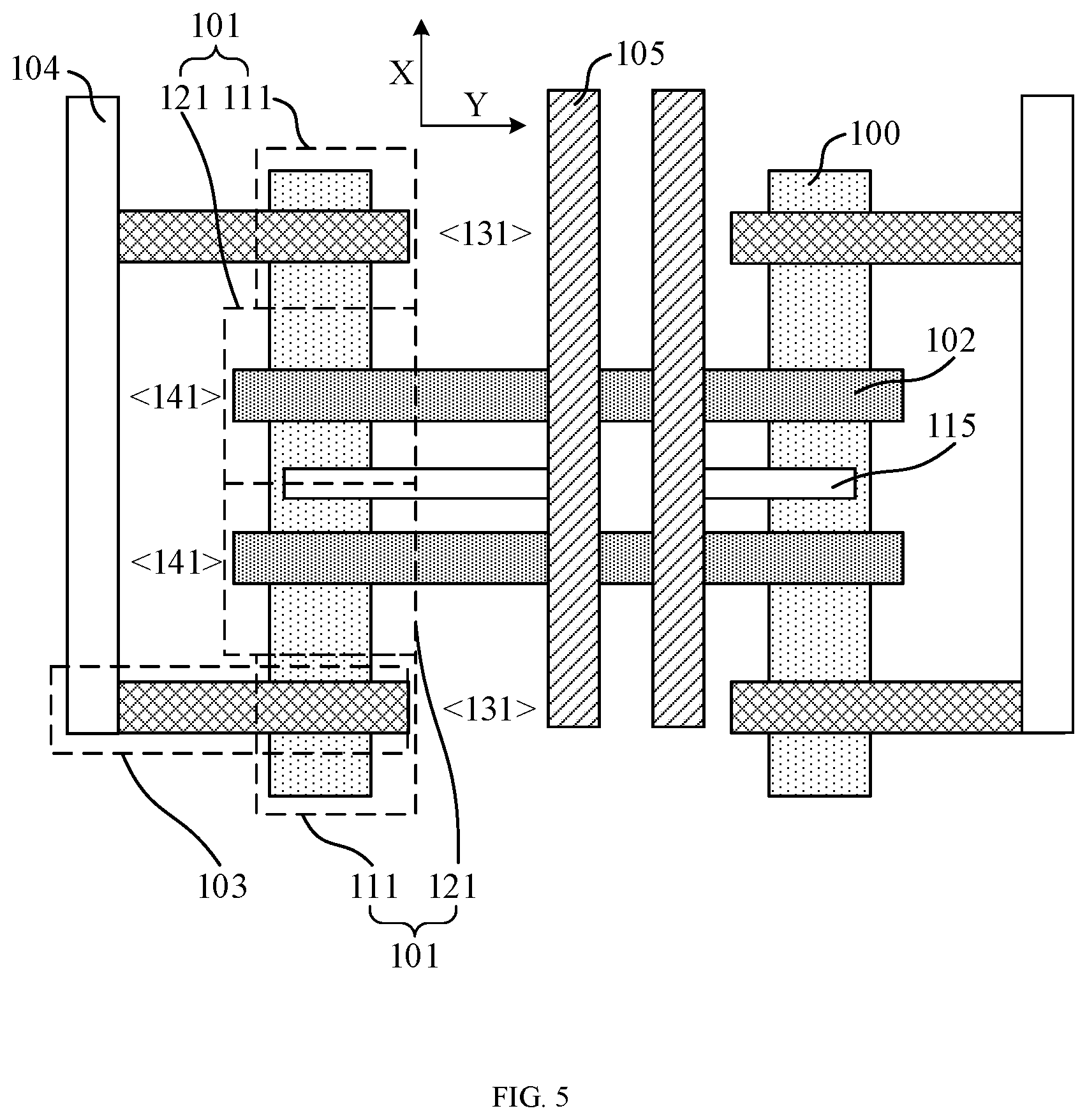 Patent US12308316 Figure 5 – Anti-fuse storage layout and circuit thereof, and anti-fuse memory and design method thereof