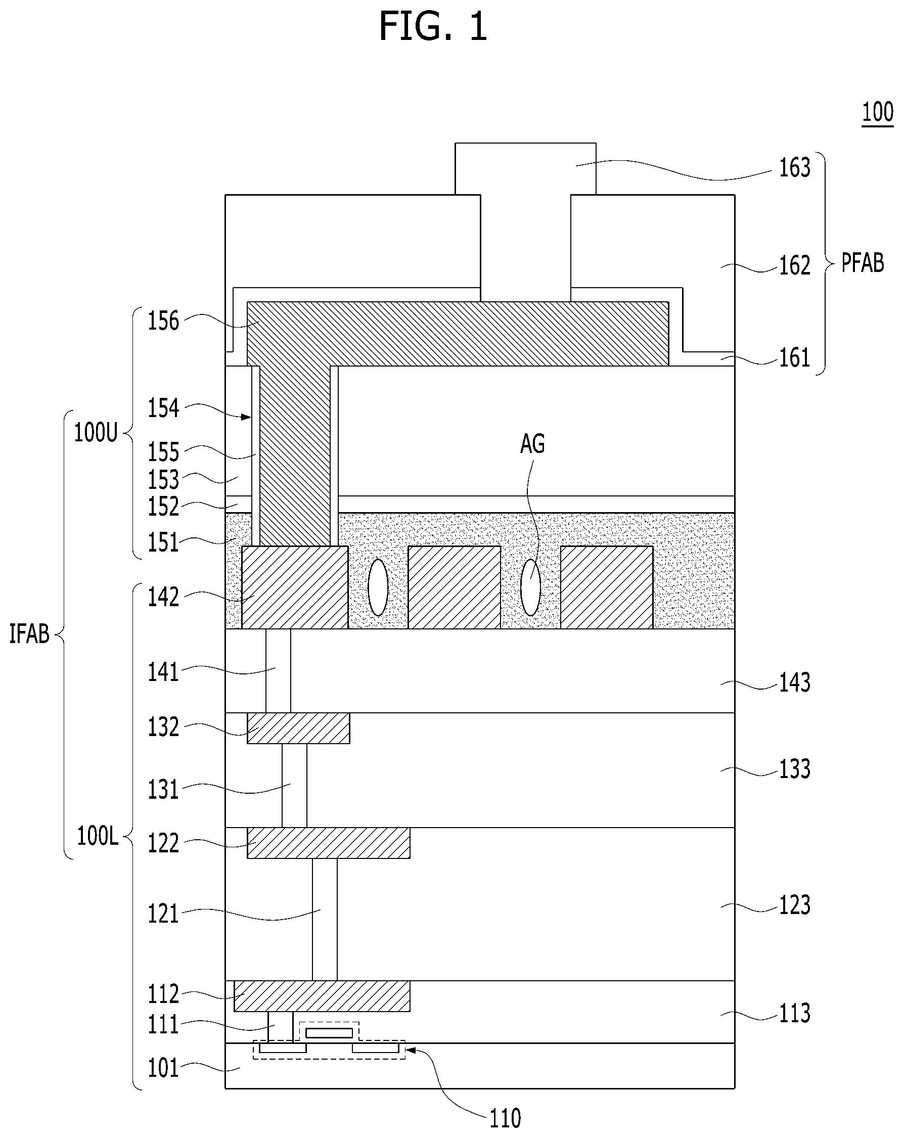Patent US12308317 Figure 1 – Semiconductor device and method for fabricating the same