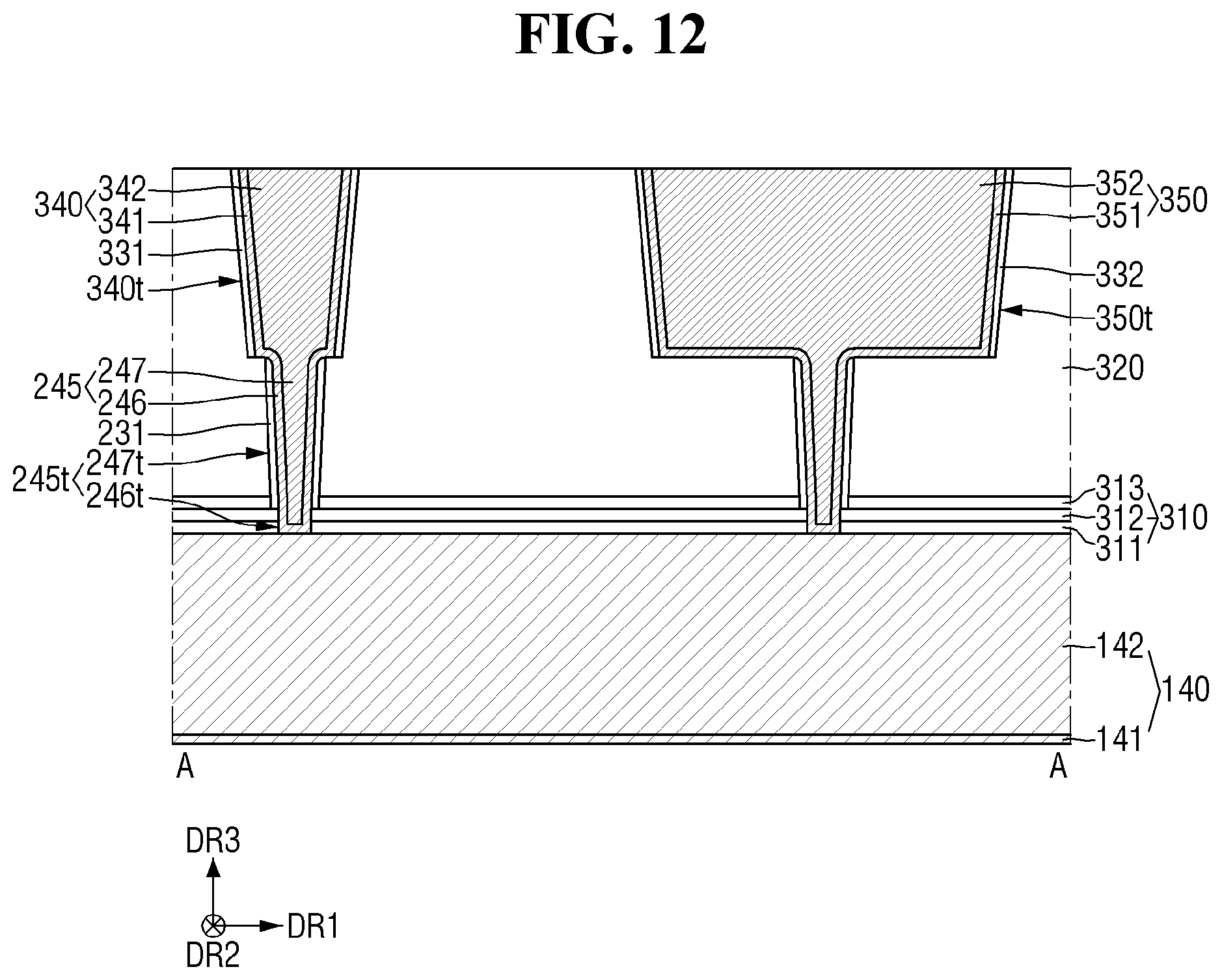 Patent US12308320 Figure 10 – Semiconductor device and method for fabricating semiconductor device