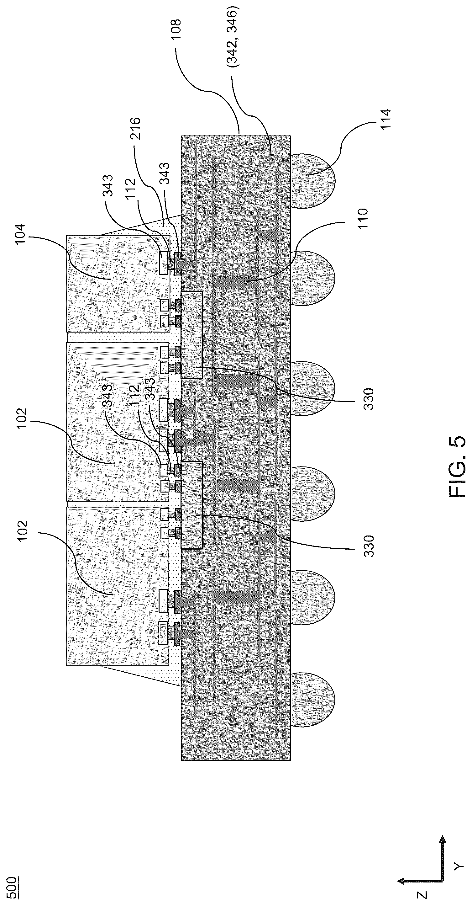 Patent US12308321 Figure 7 – Structures to increase substrate routing density and methods of forming the same