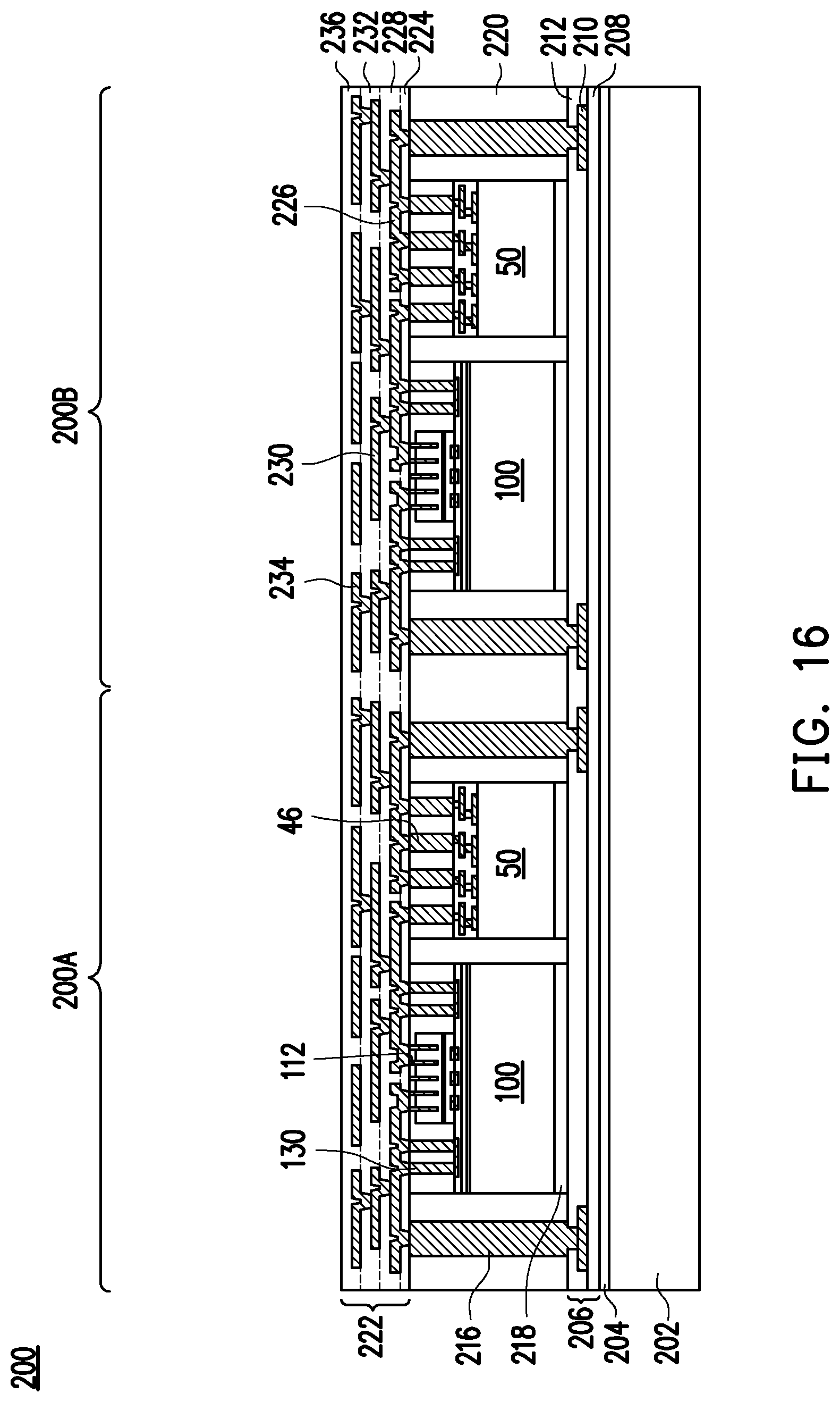 Patent US12308323 Figure 14 – Package-on-package device