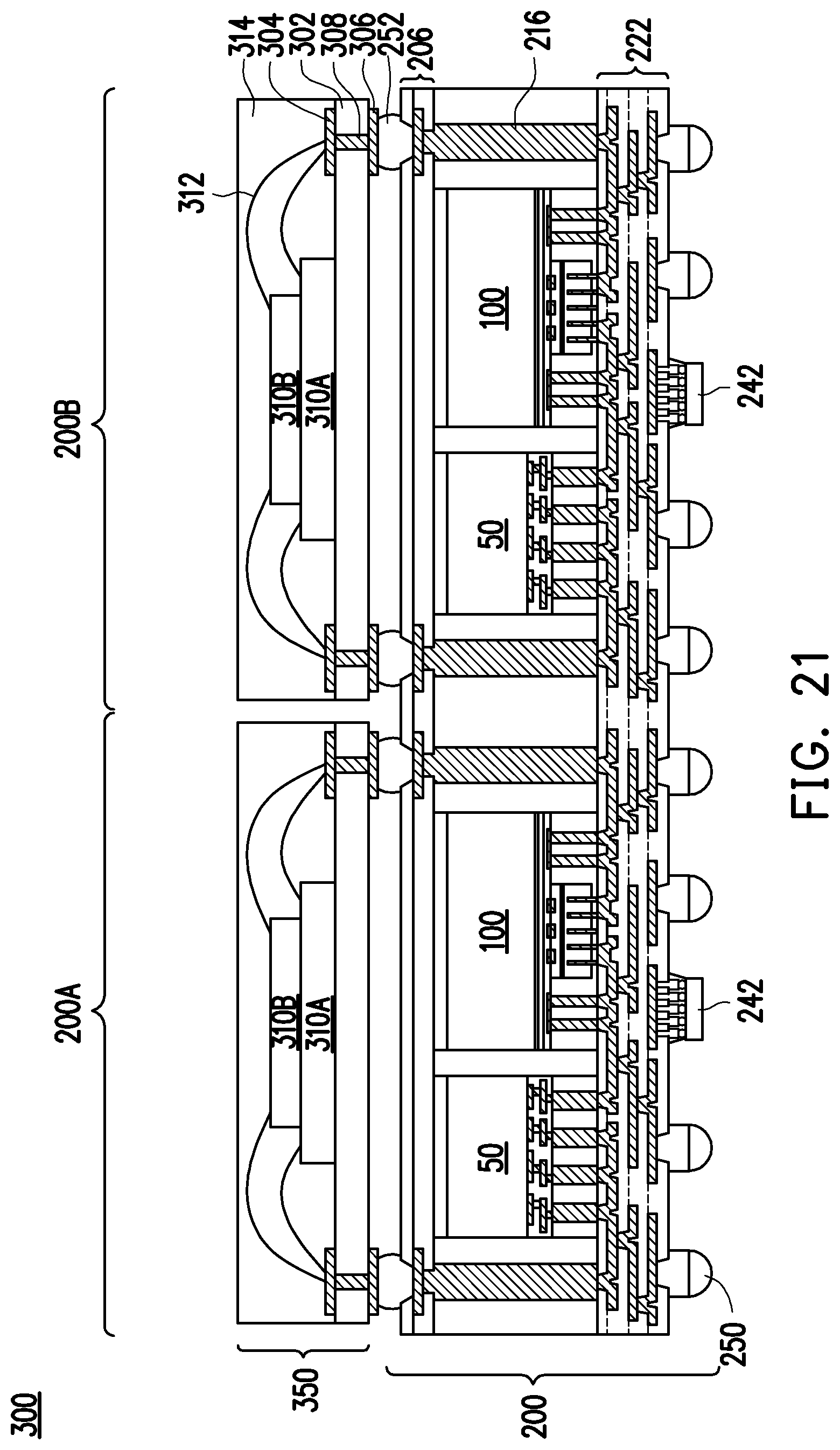 Patent US12308323 Figure 19 – Package-on-package device