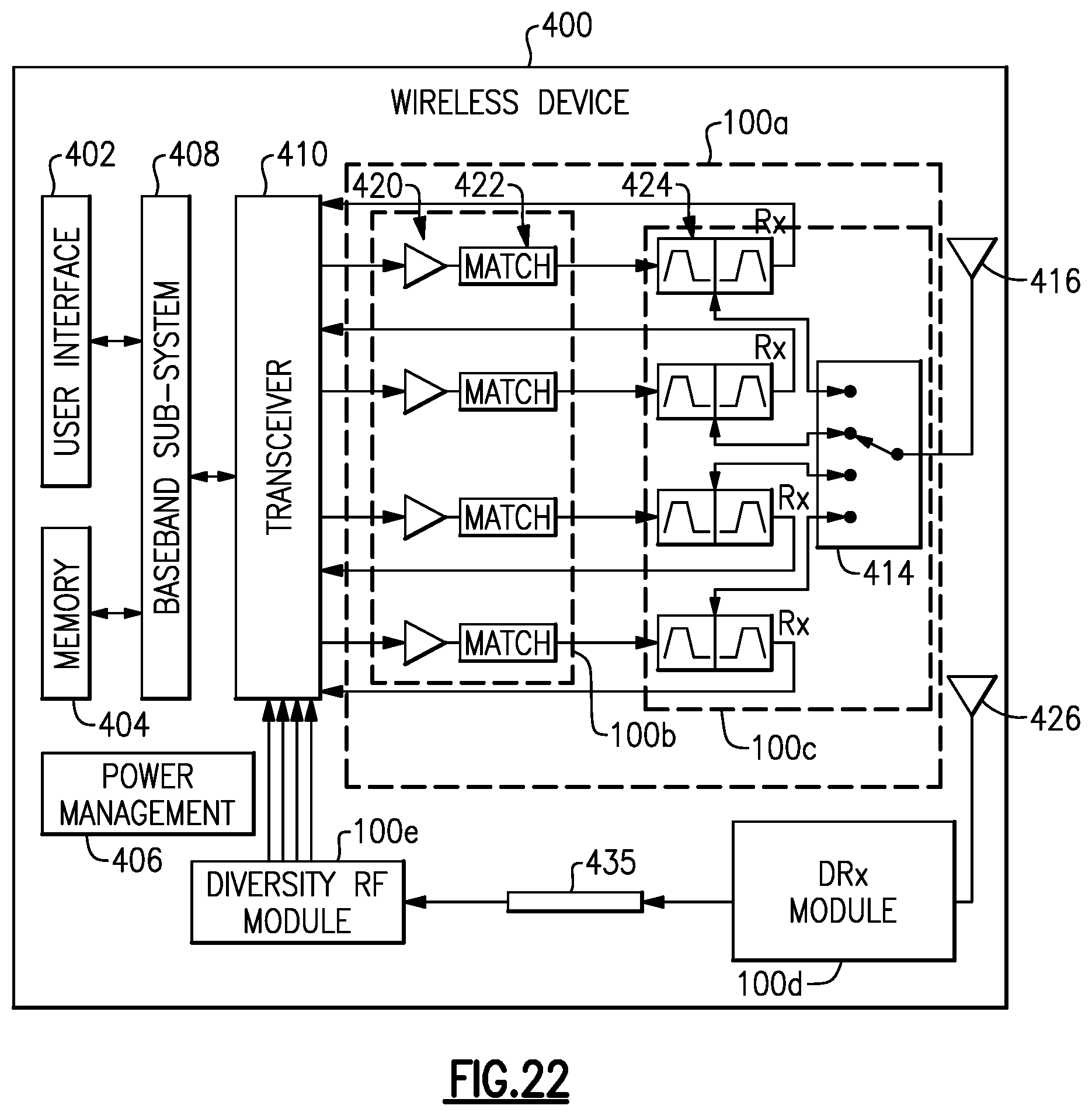 Patent US12308325 Figure 11 – Shielded radio-frequency devices configured to provide shielding for electromagnetic interference (EMI)