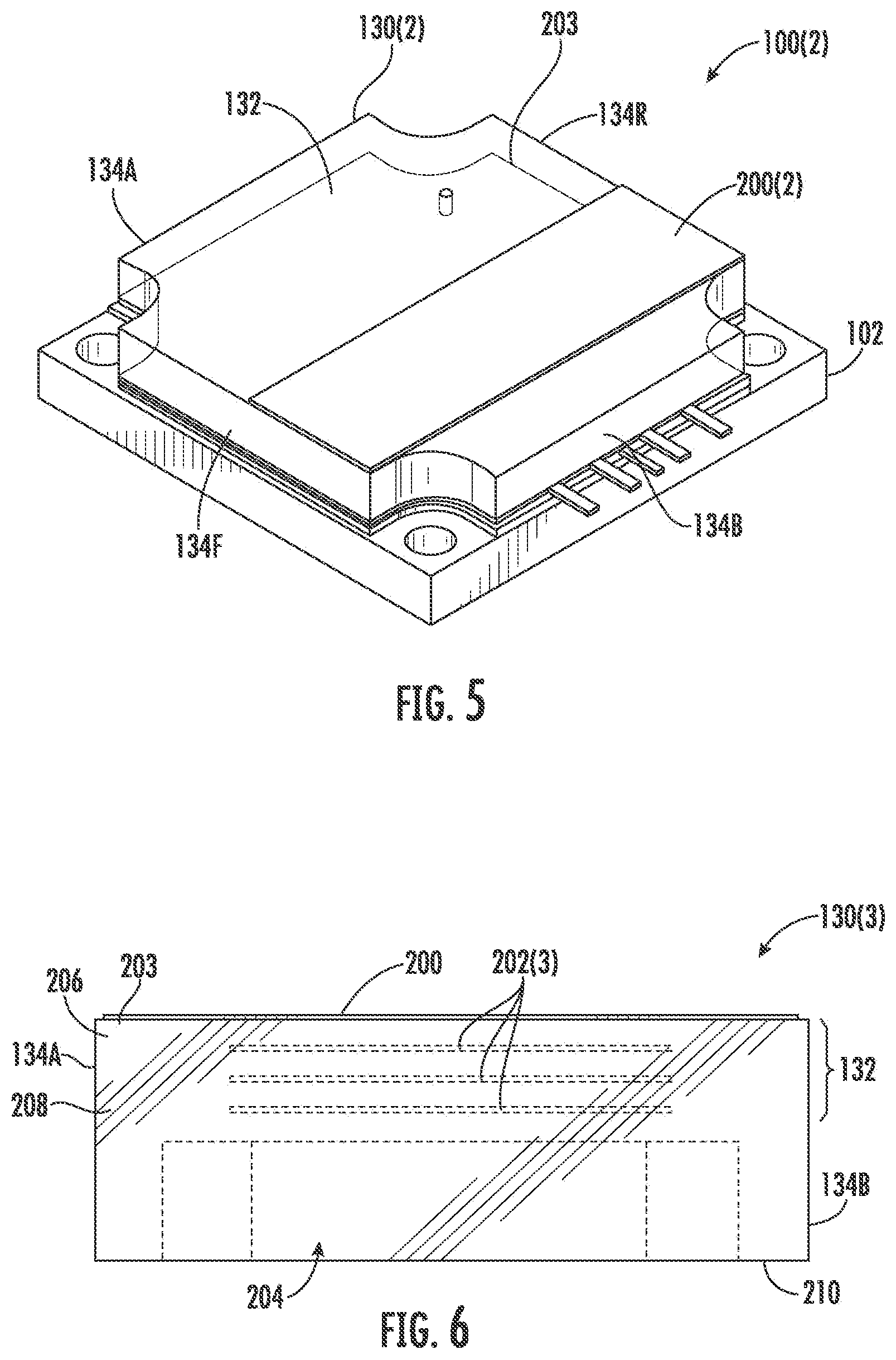 Patent US12308326 Figure 7 – Electronic component with lid to manage radiation feedback