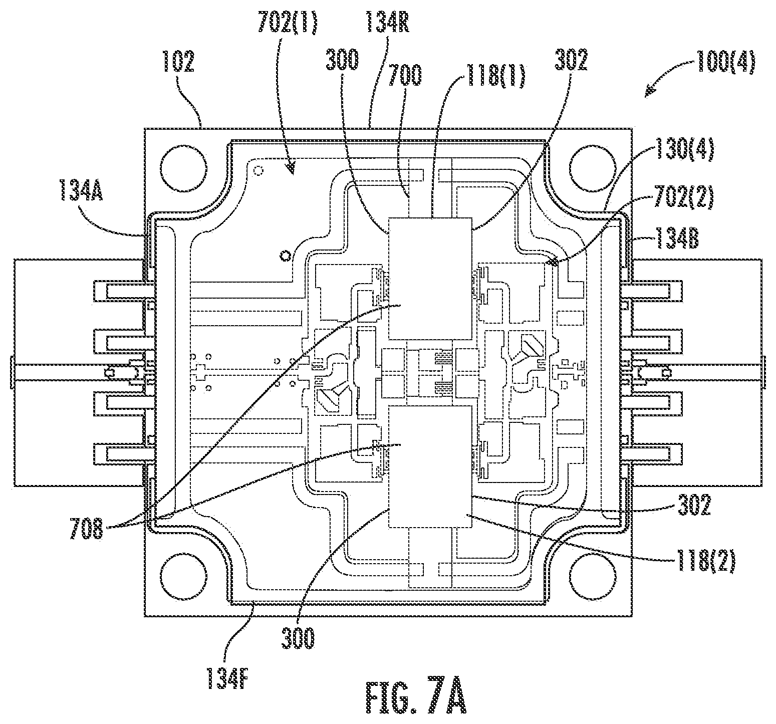 Patent US12308326 Figure 8 – Electronic component with lid to manage radiation feedback
