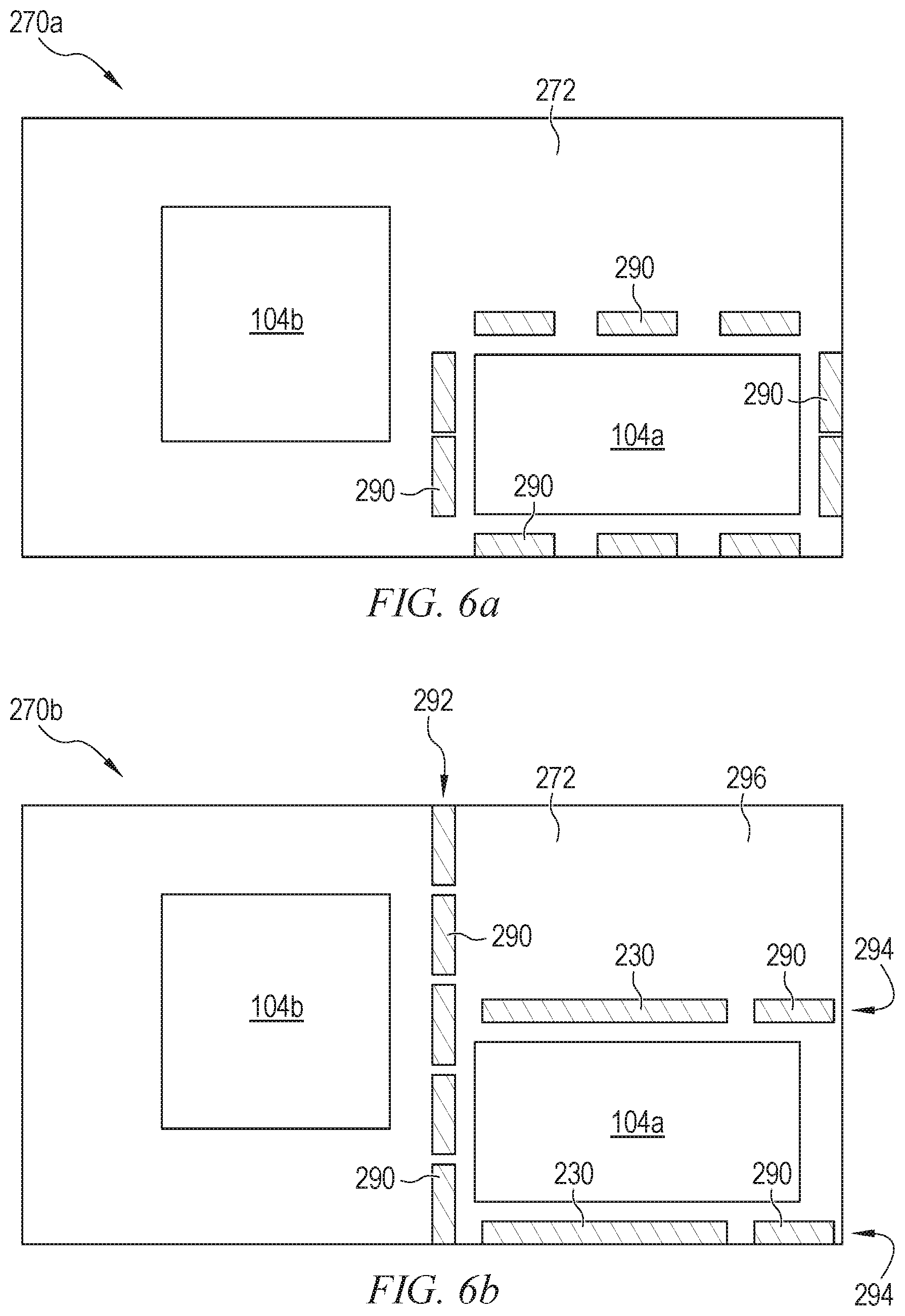 Patent US12308327 Figure 14 – Semiconductor device with compartment shield formed from metal bars and manufacturing method thereof