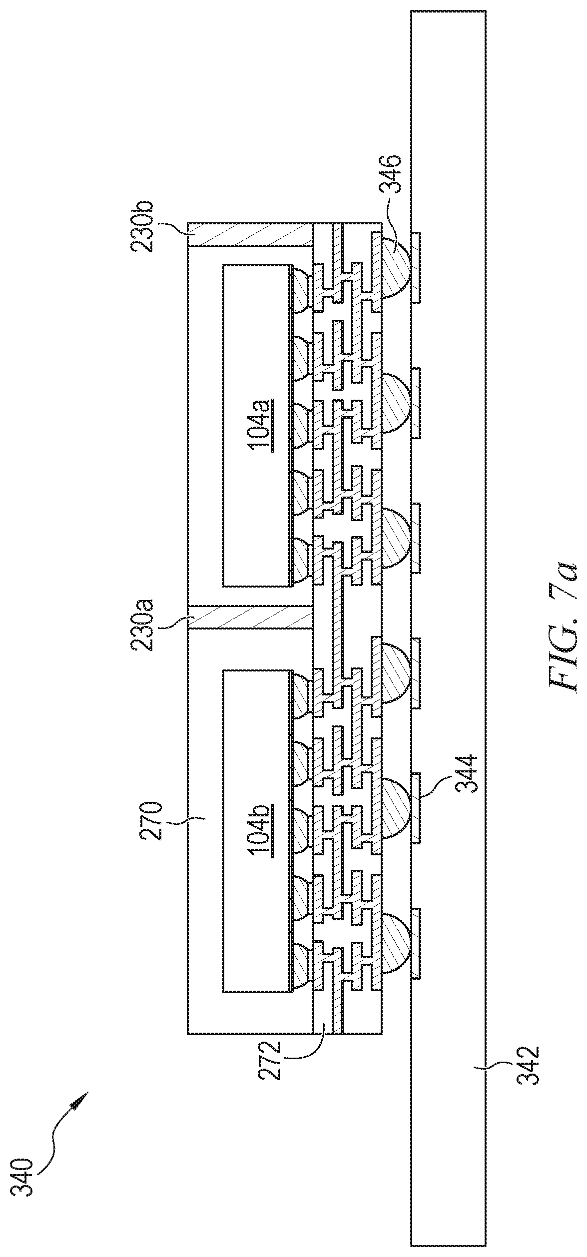 Patent US12308327 Figure 15 – Semiconductor device with compartment shield formed from metal bars and manufacturing method thereof