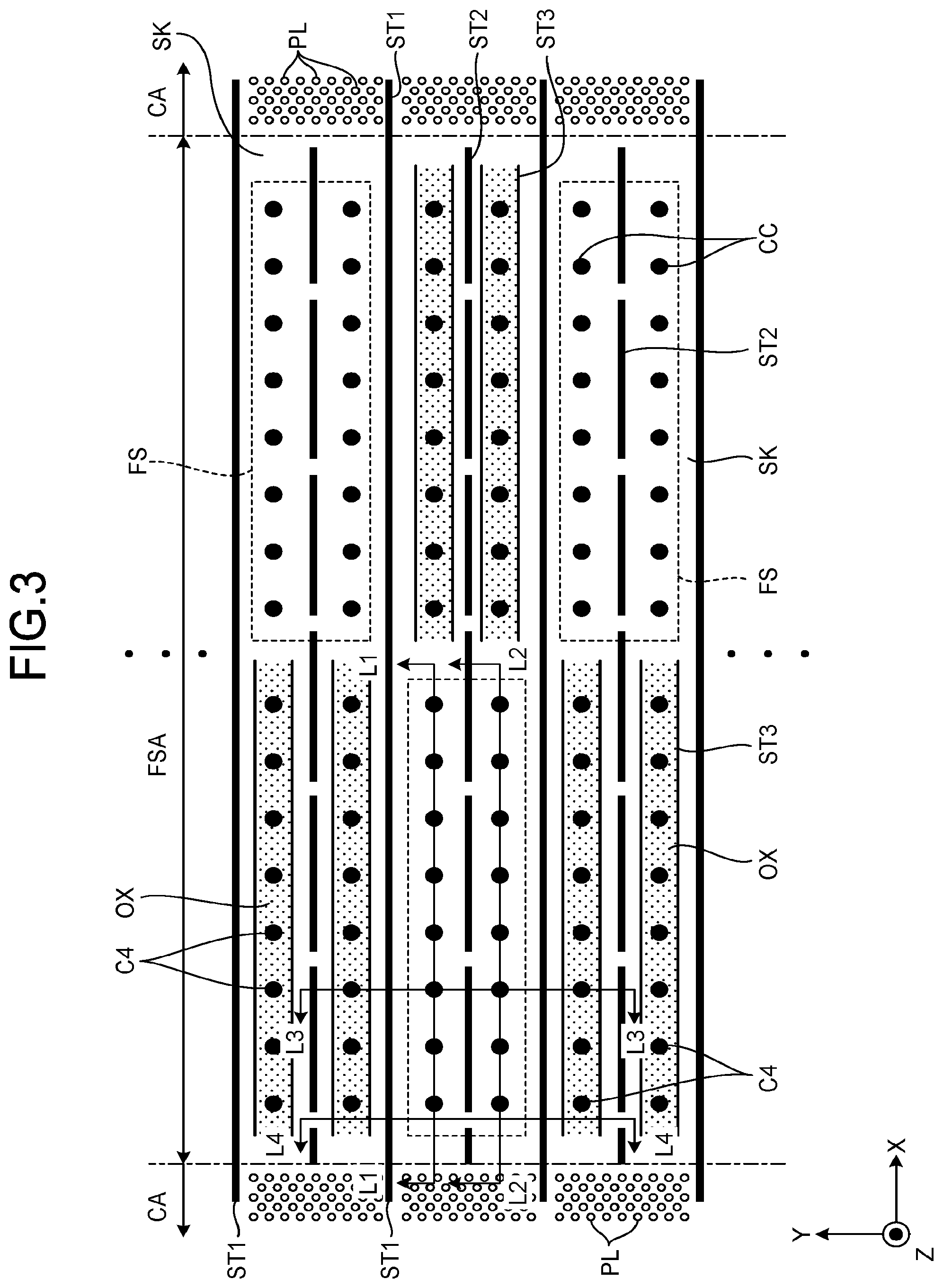 Patent US12308328 Figure 3 – Semiconductor memory device and method for manufacturing the same