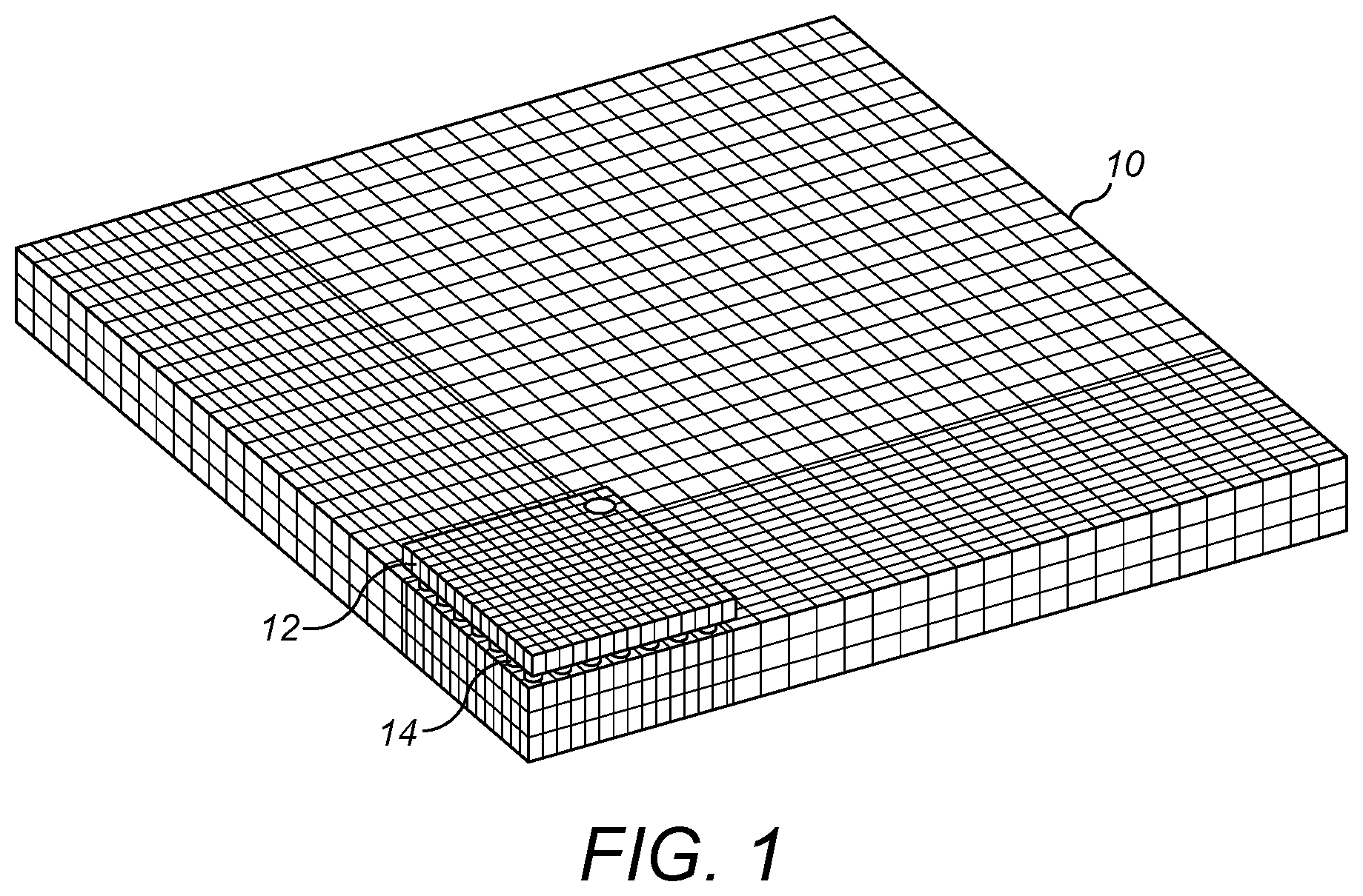 Patent US12308331 — Via structure for semiconductor dies — Figure 1