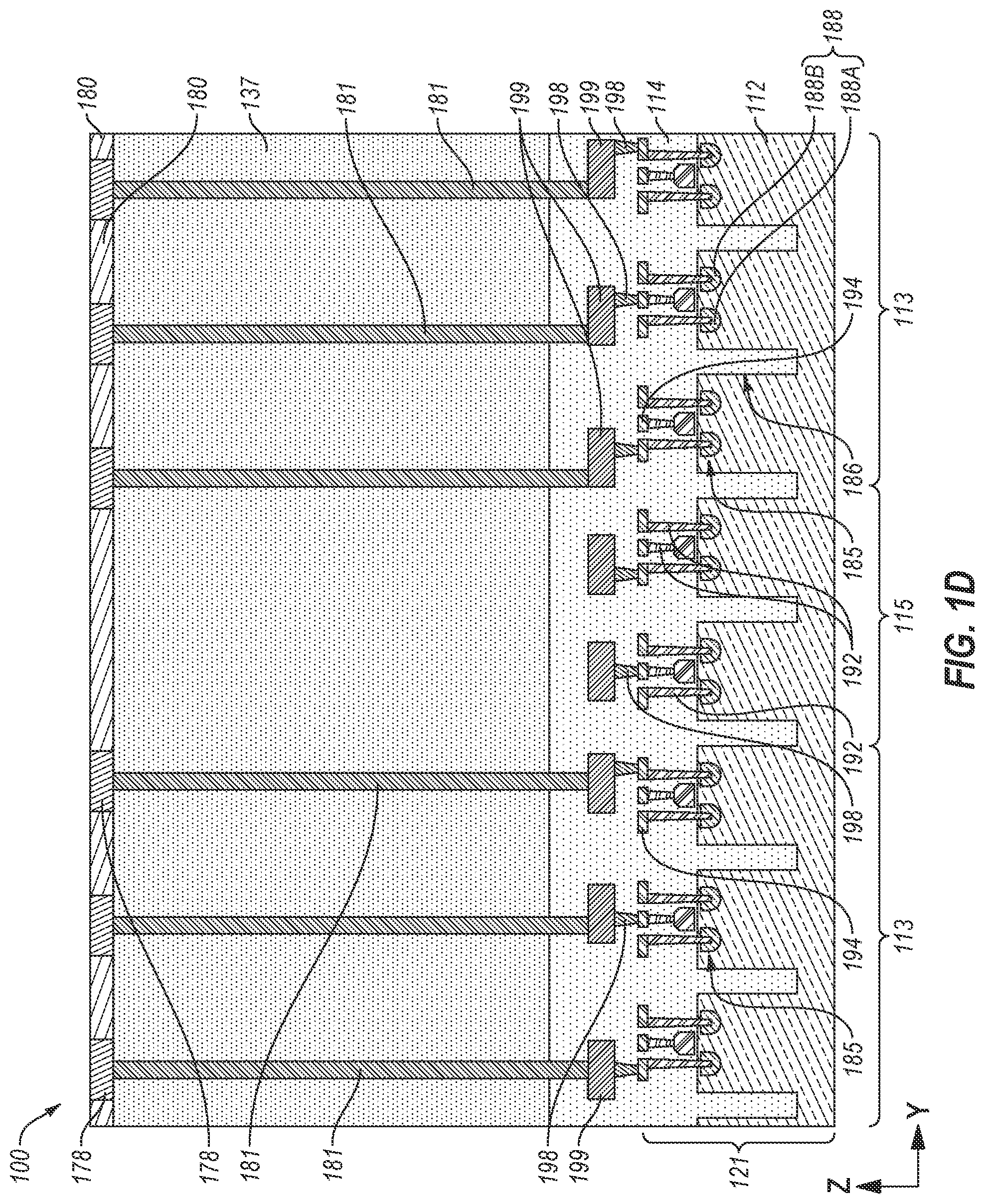 Patent US12308333 Figure 4 – Microelectronic devices, related electronic systems, and methods of forming microelectronic devices