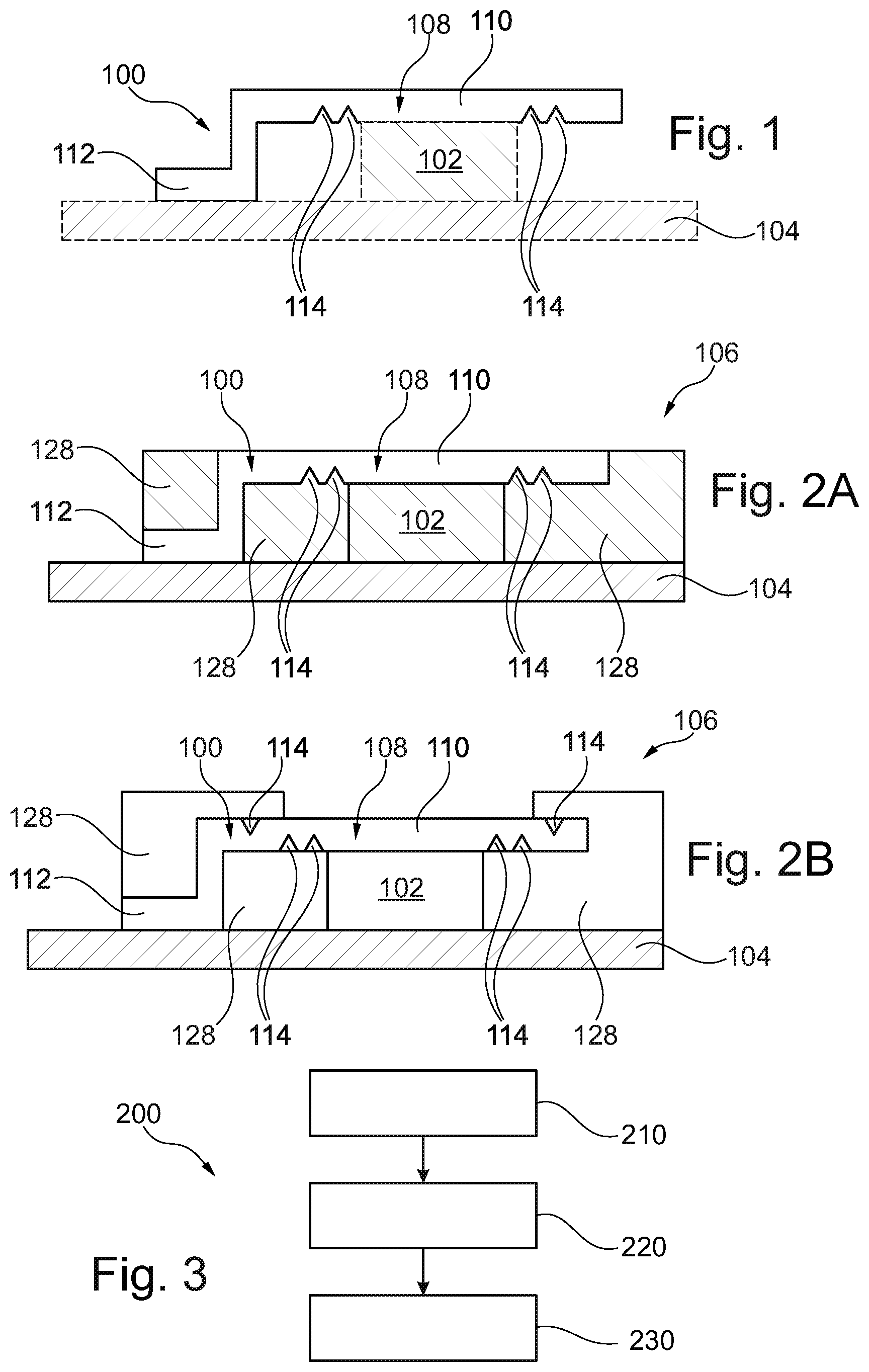 Patent US12308339 Figure 1 – Method of manufacturing a package using a clip having at least one locking recess