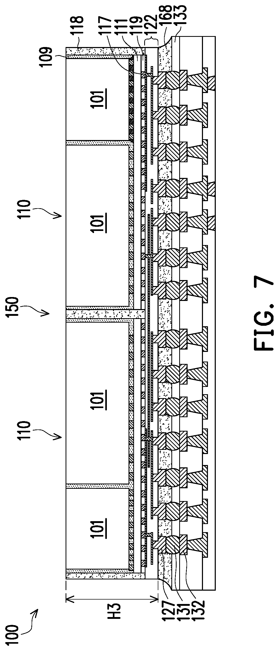 Patent US12308343 Figure 7 – Semiconductor device and method of forming the same