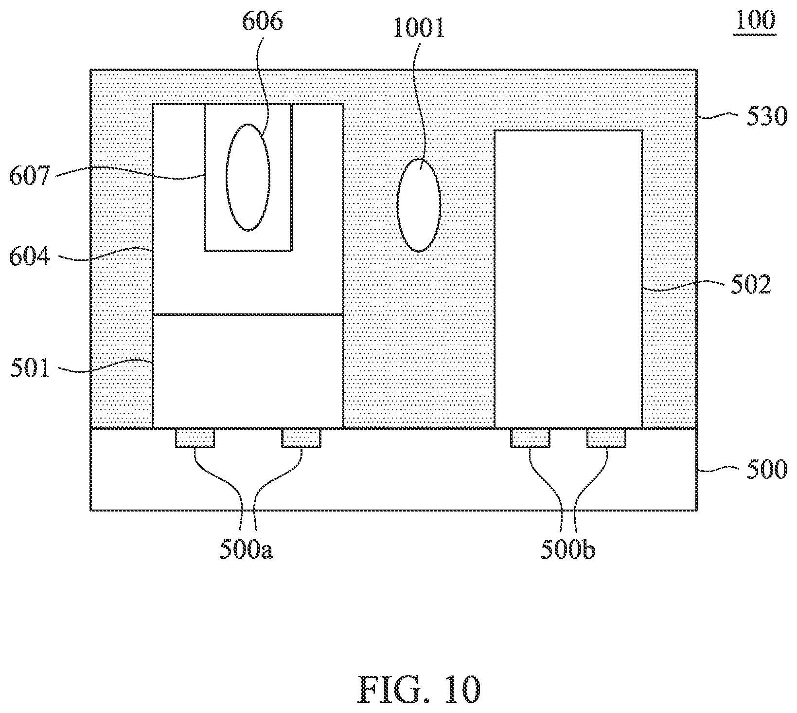 Patent US12308344 Figure 12 – Multi-chip package having stress relief structure