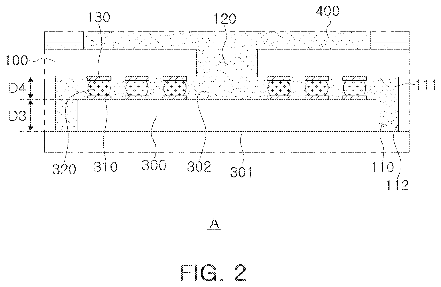 Patent US12308345 Figure 2 – Semiconductor package