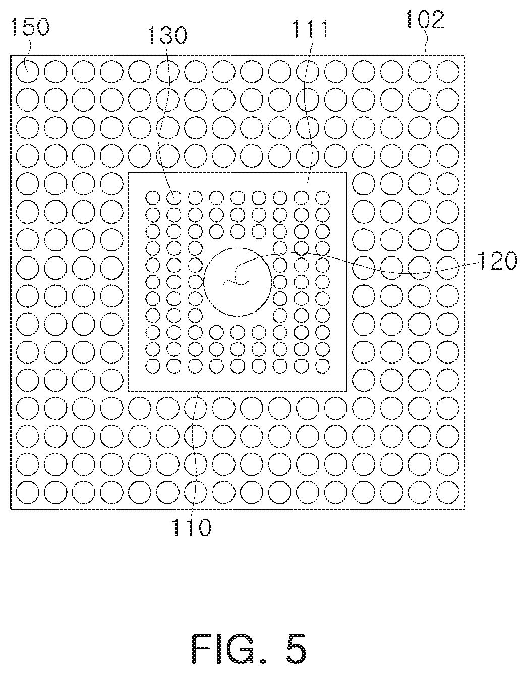 Patent US12308345 Figure 5 – Semiconductor package