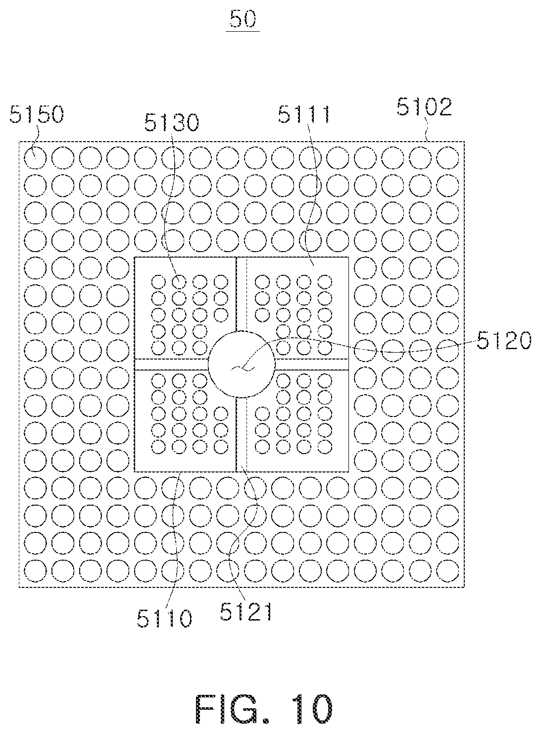 Patent US12308345 Figure 10 – Semiconductor package