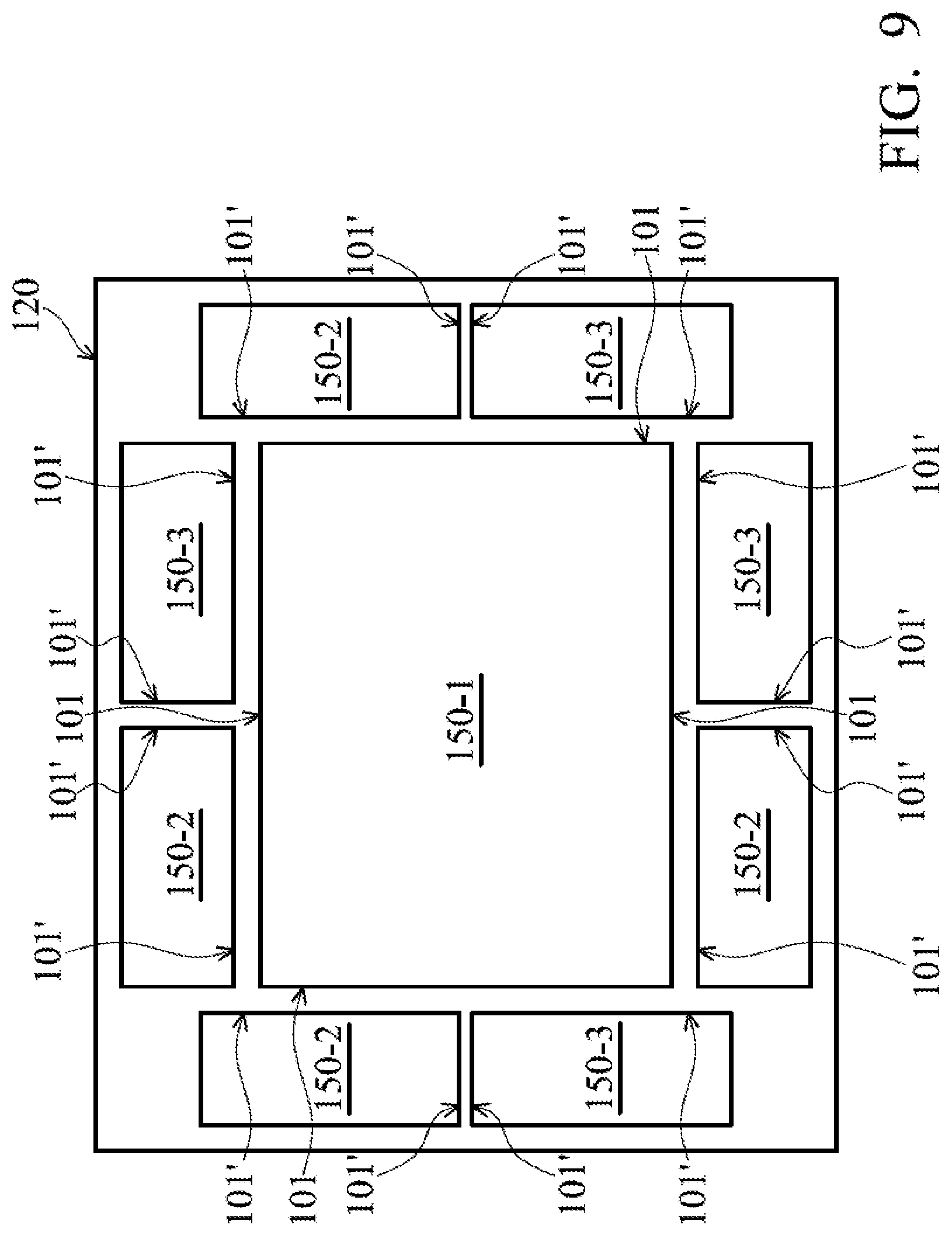 Patent US12308346 Figure 13 – Semiconductor die with tapered sidewall in package