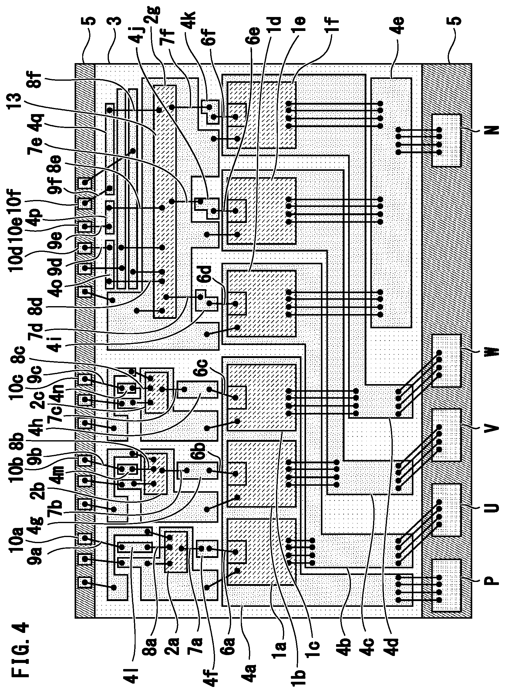 Patent US12308349 Figure 4 – Semiconductor apparatus