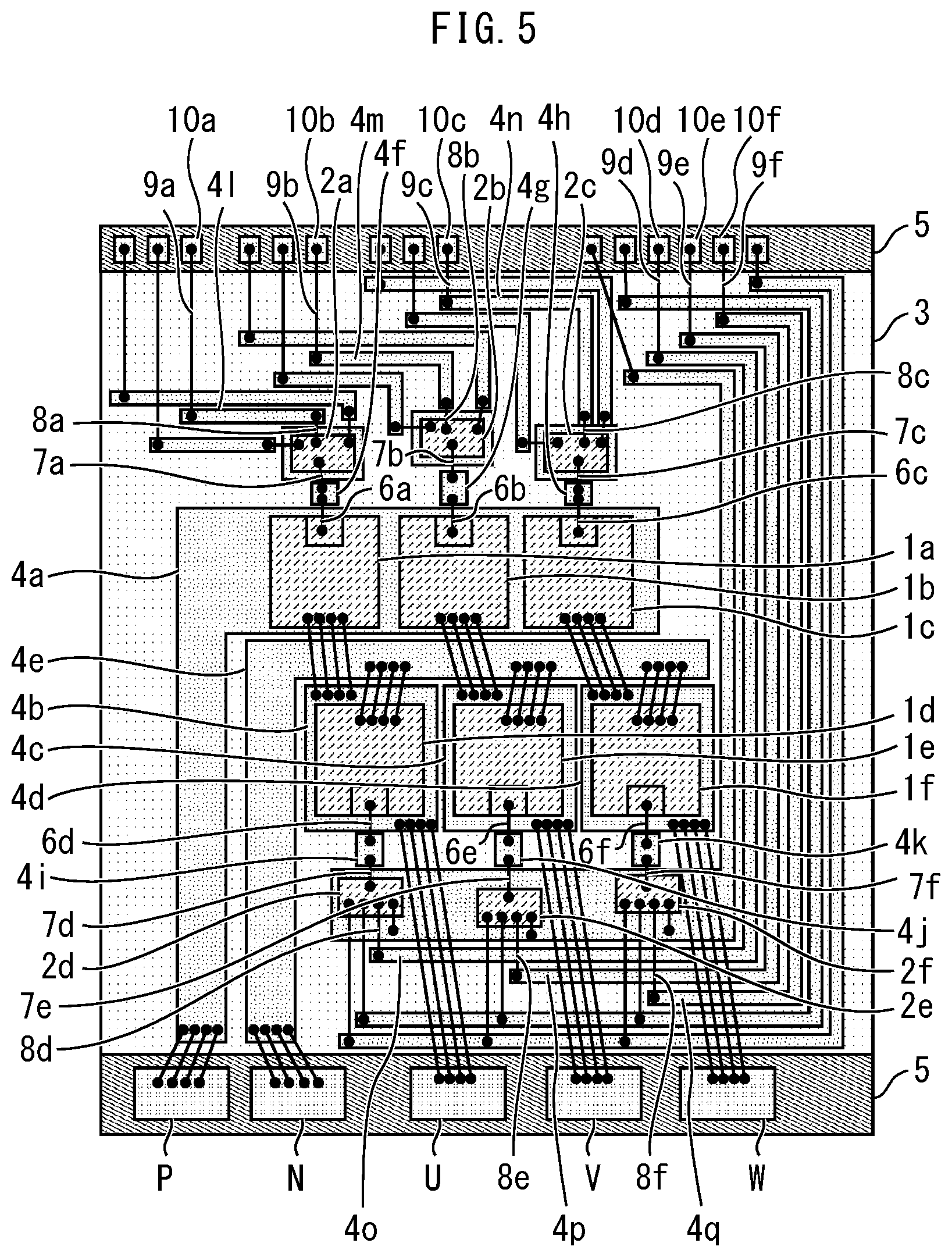 Patent US12308349 Figure 5 – Semiconductor apparatus
