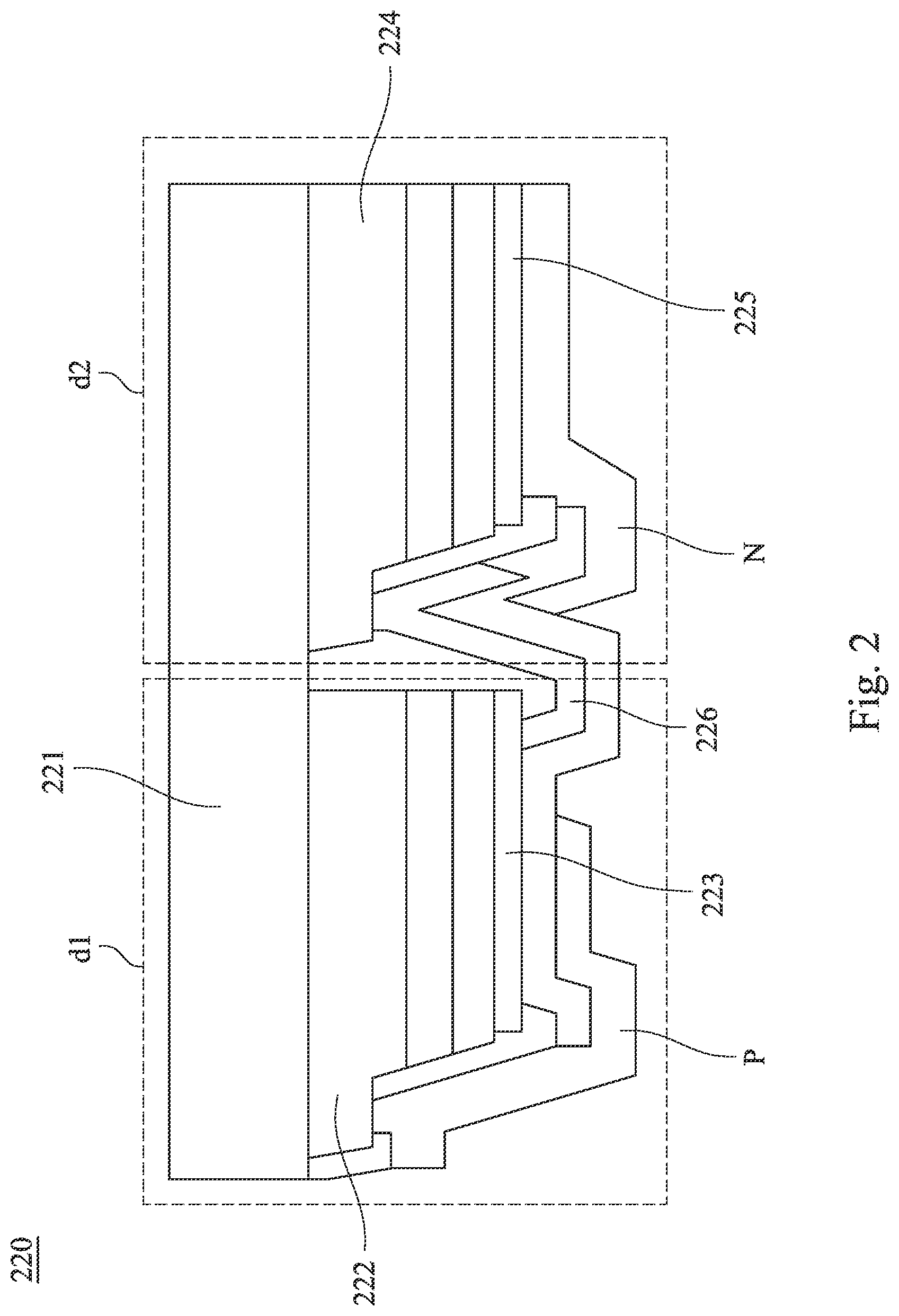 Patent US12308351 Figure 2 – Light emitting diode component and light emitting diode circuit comprising p-n diodes in series