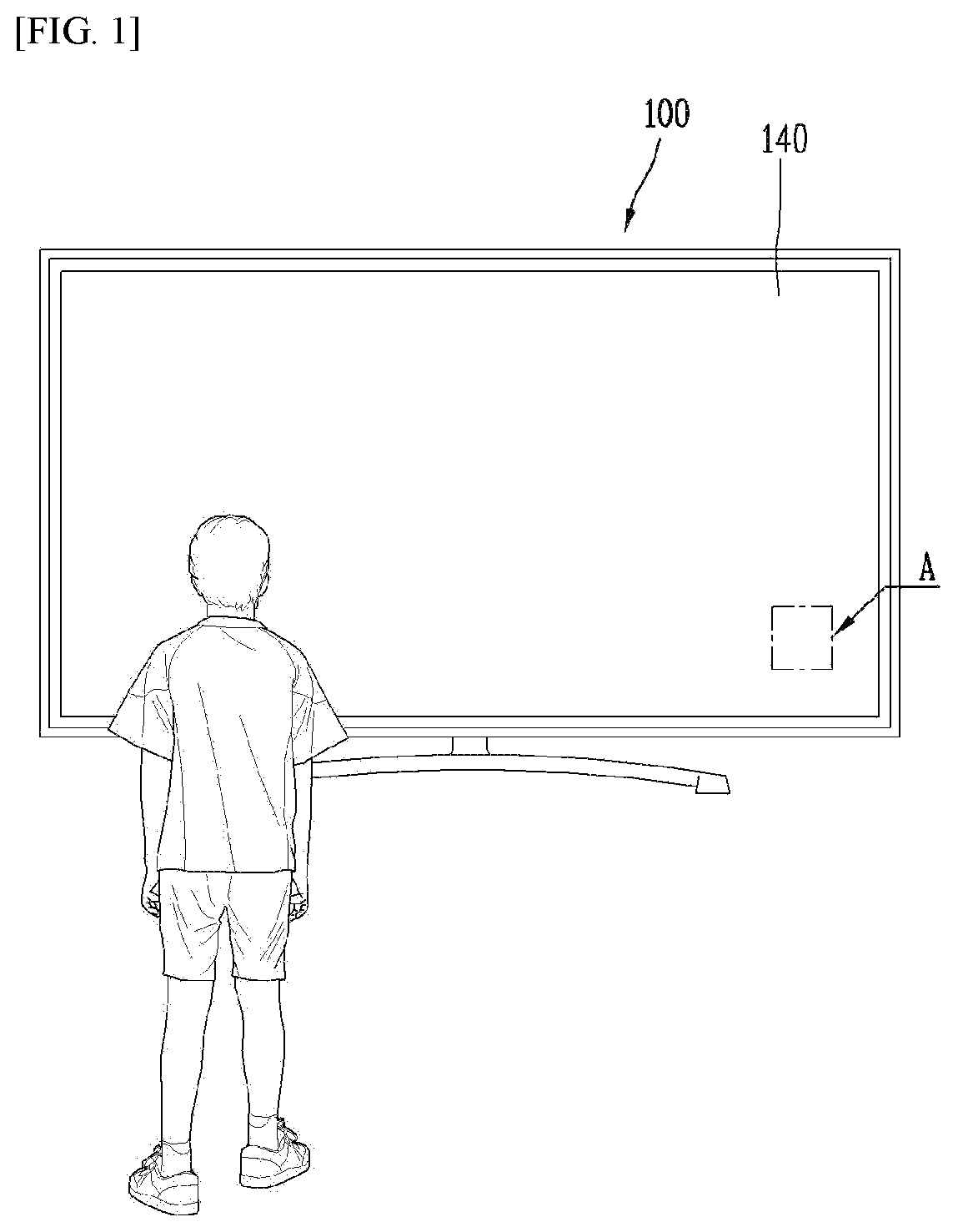 Patent US12308352 Figure 1 – Display device using micro led