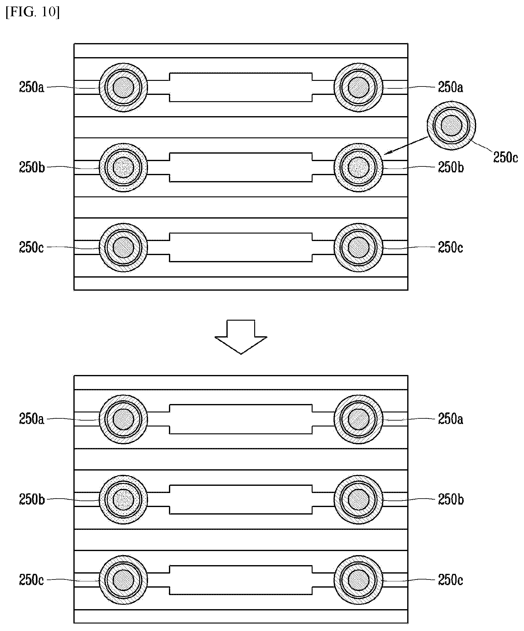 Patent US12308352 Figure 10 – Display device using micro led